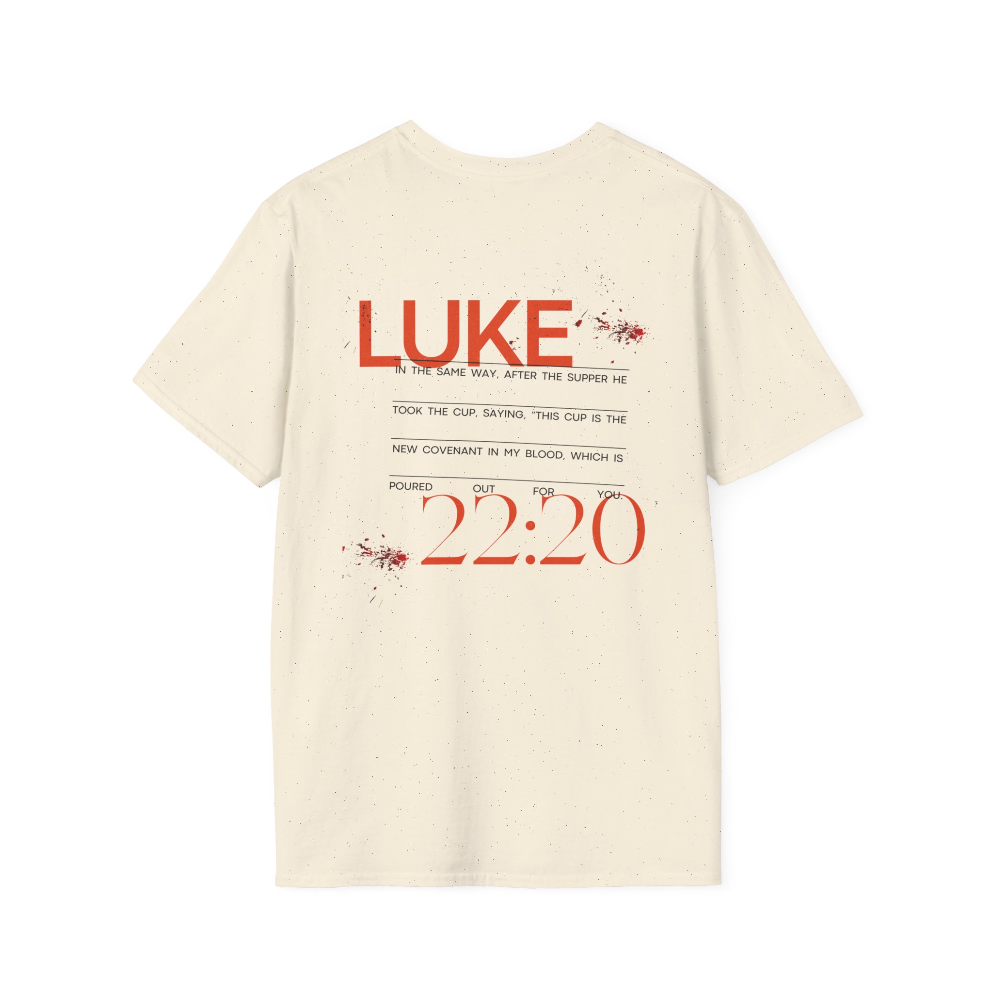 Luke 22:20 Unisex Soft Style Easter Christian T-Shirt - Image 30