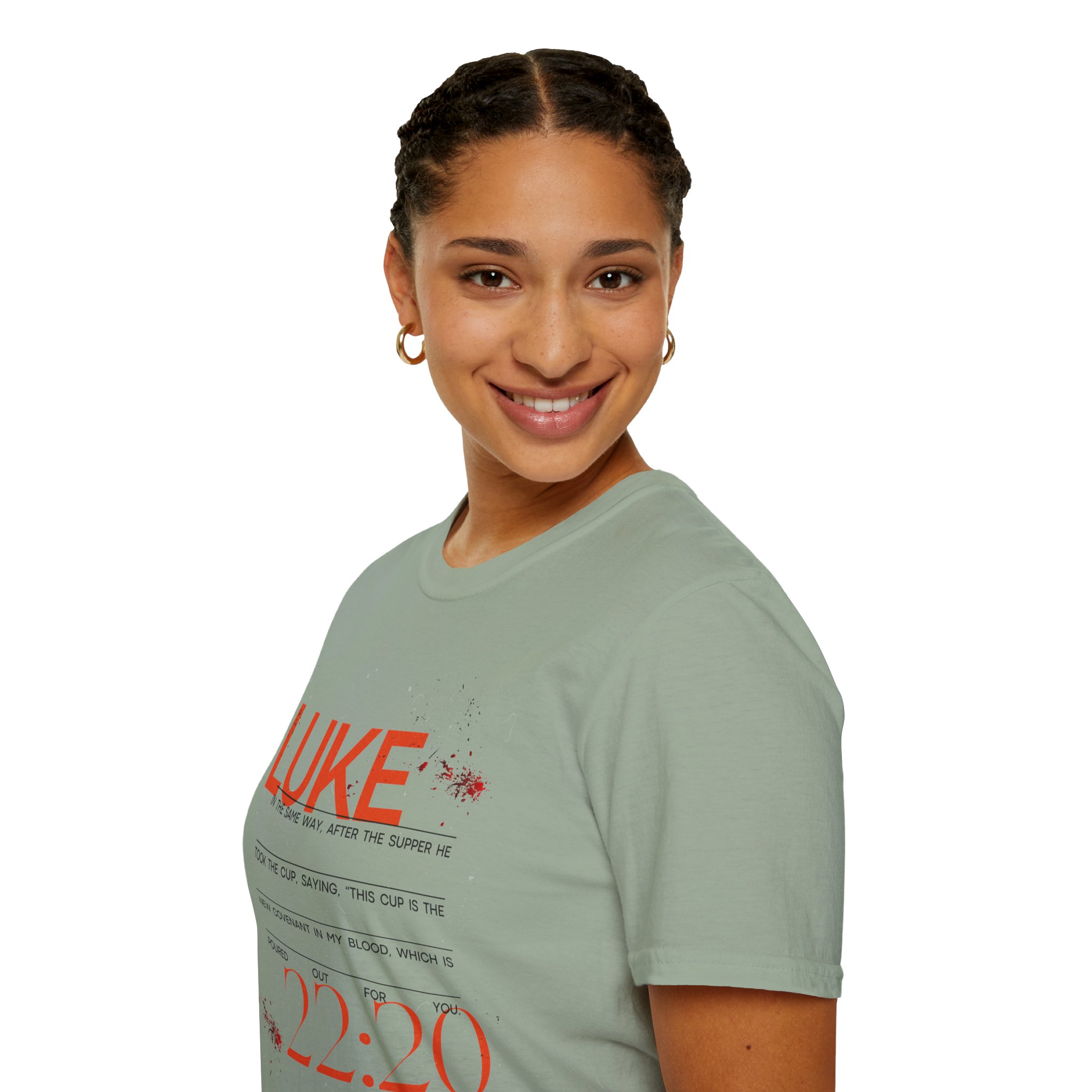 Luke 22:20 Unisex Soft Style Easter Christian T-Shirt - Image 40