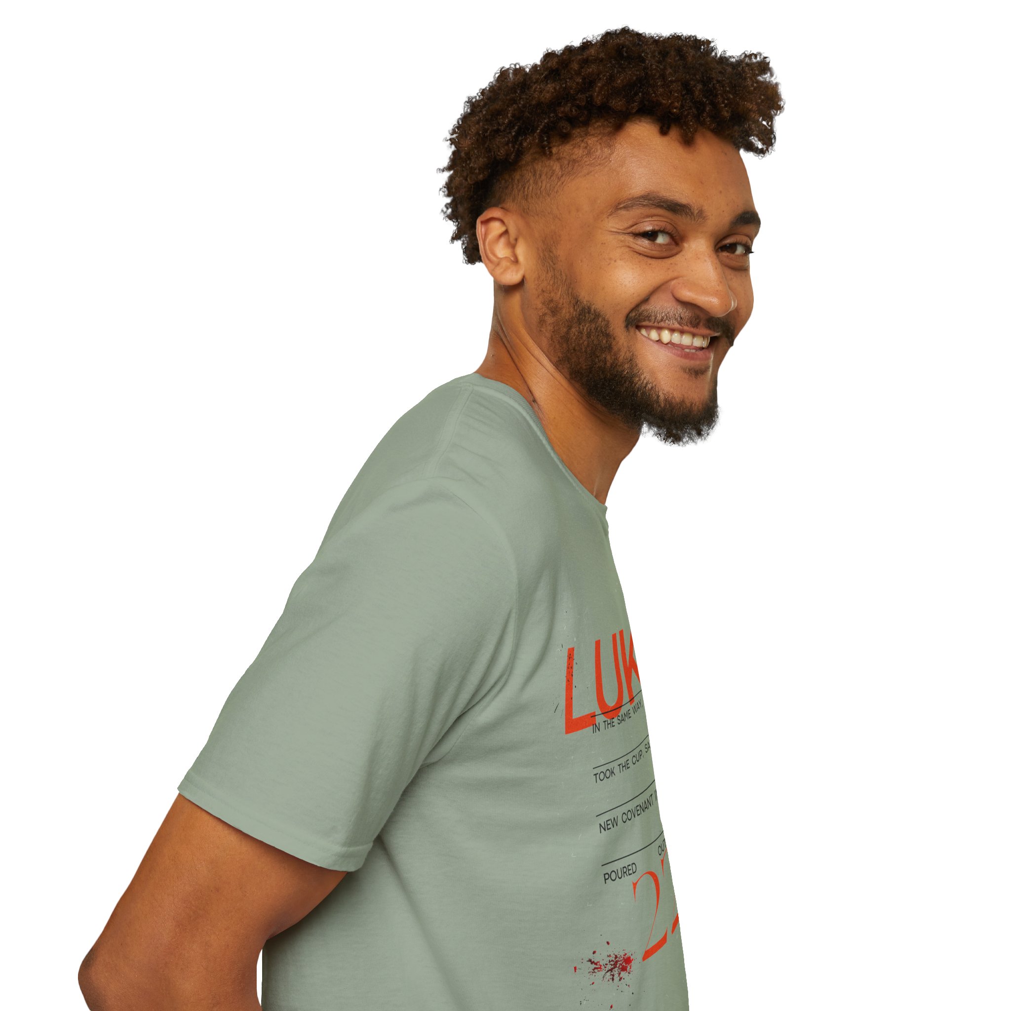 Luke 22:20 Unisex Soft Style Easter Christian T-Shirt - Image 42