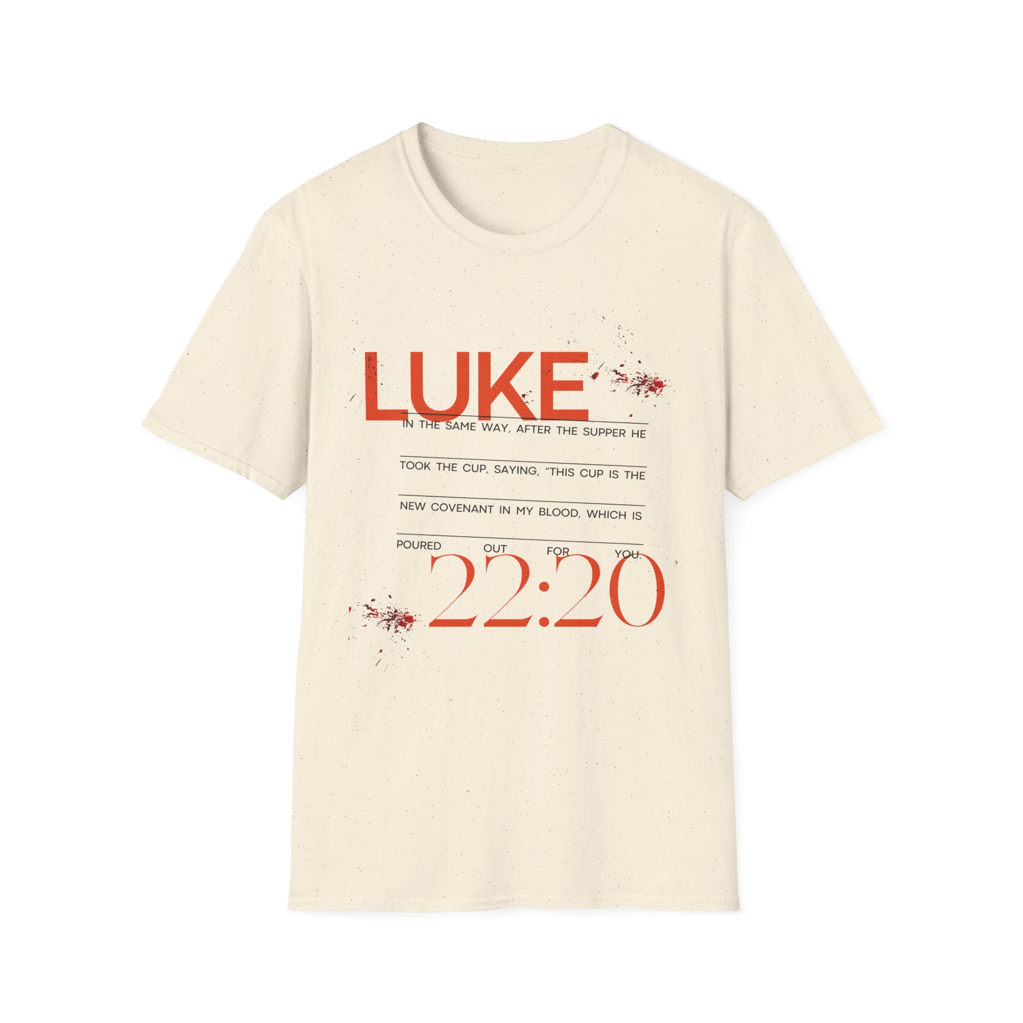 Luke 22:20 Unisex Soft Style Easter Christian T-Shirt - Image 29