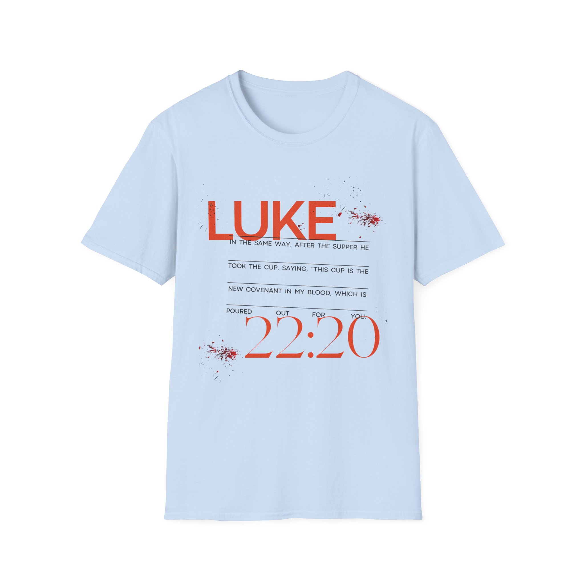 Luke 22:20 Unisex Soft Style Easter Christian T-Shirt - Image 50