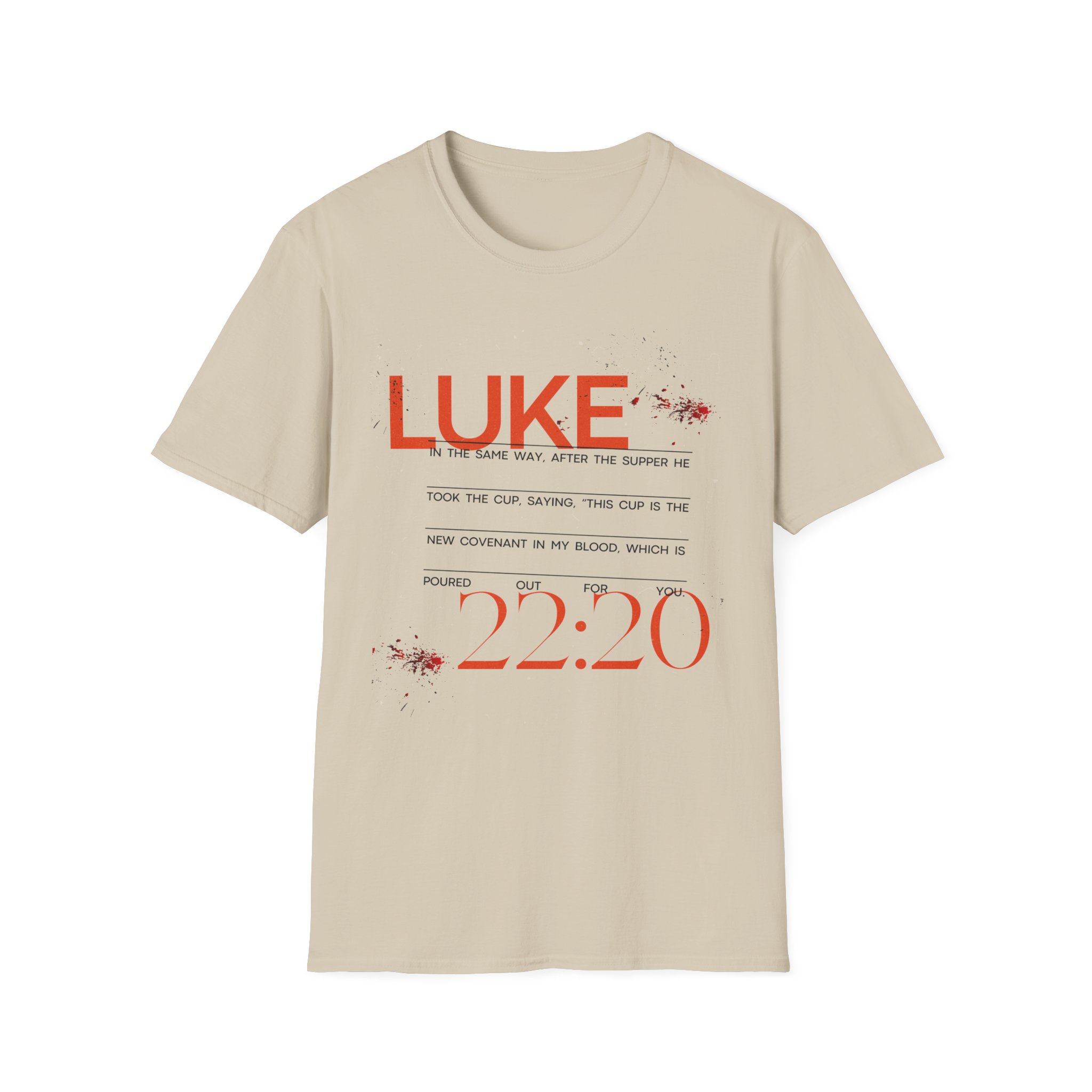 Luke 22:20 Unisex Soft Style Easter Christian T-Shirt - Image 15