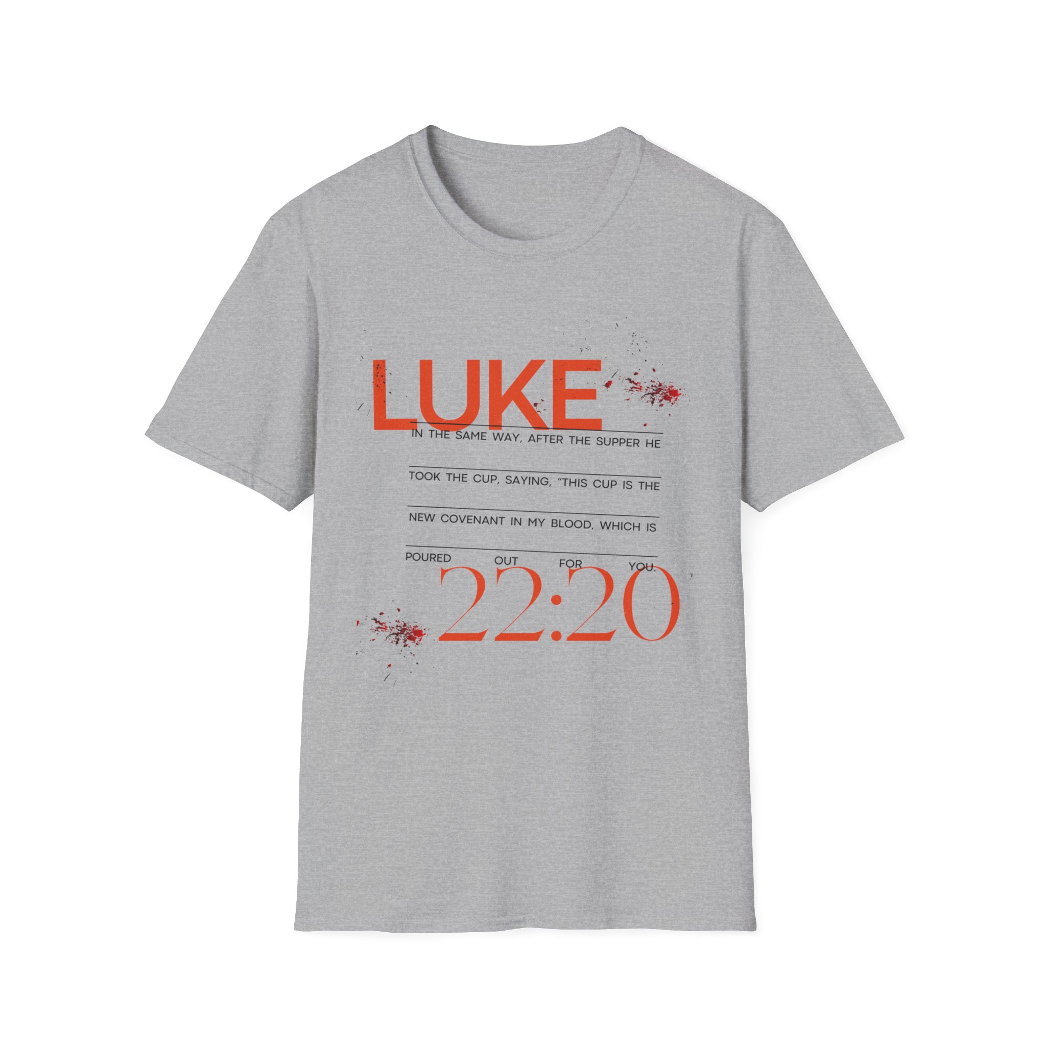 Luke 22:20 Unisex Soft Style Easter Christian T-Shirt - Image 22