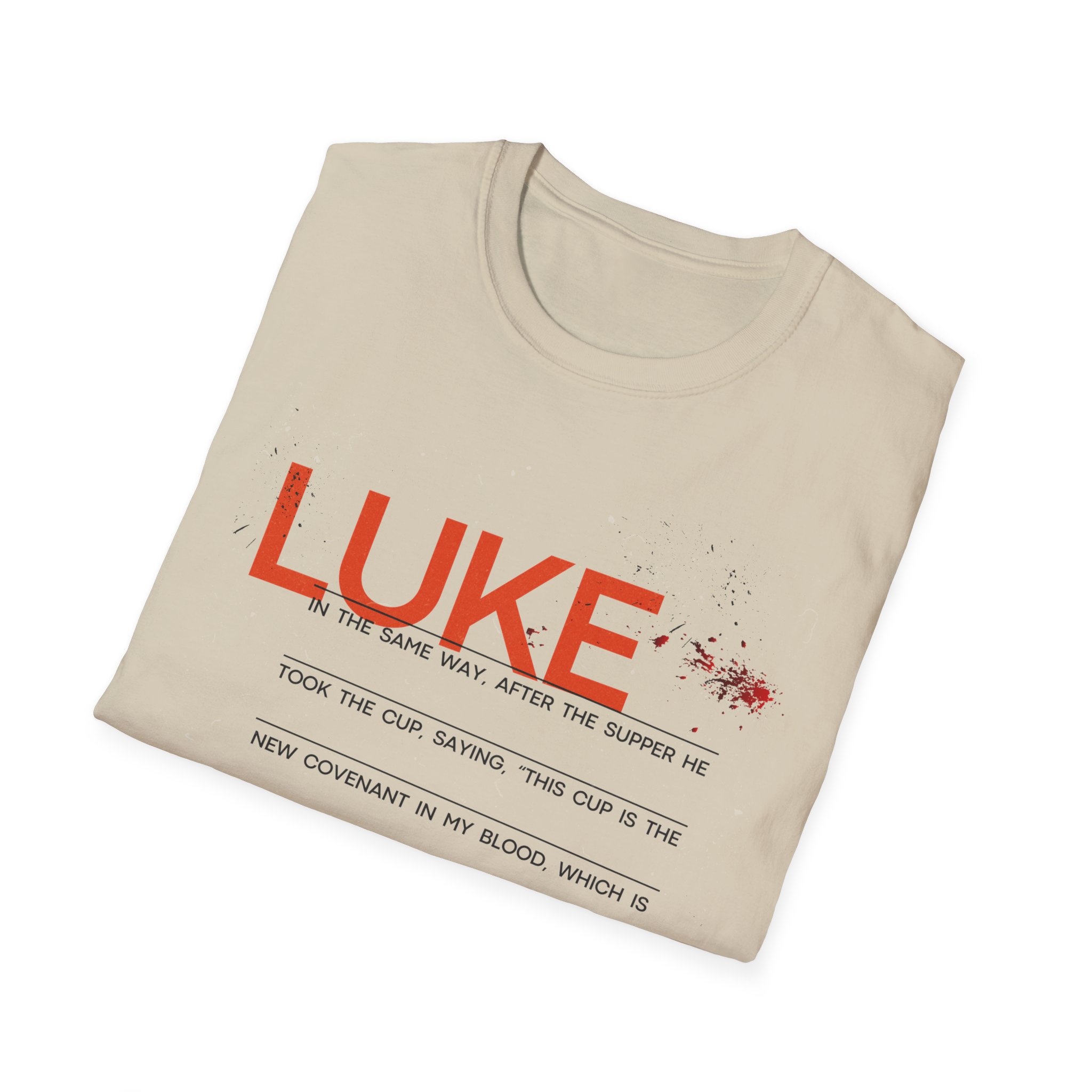 Luke 22:20 Unisex Soft Style Easter Christian T-Shirt - Image 18