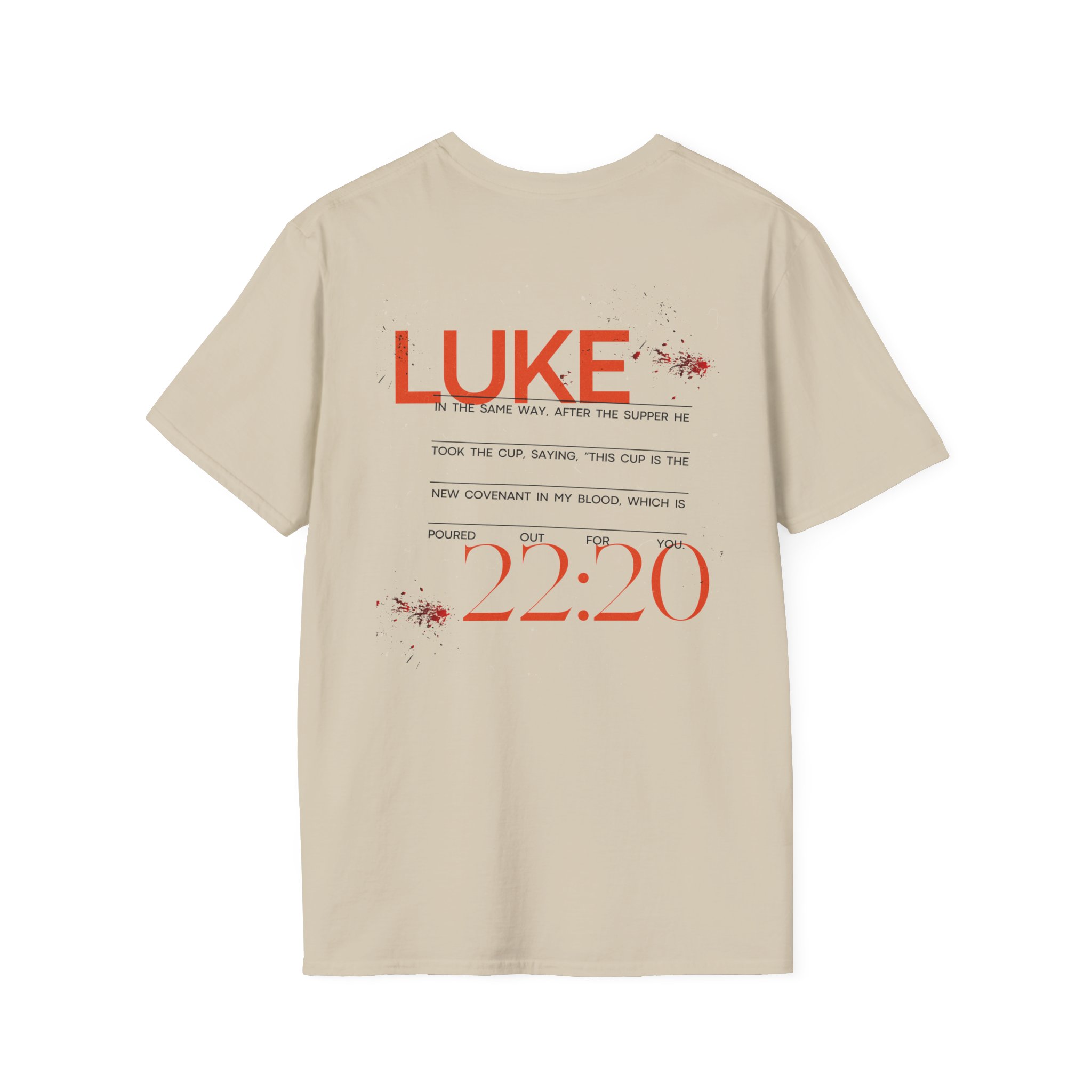 Luke 22:20 Unisex Soft Style Easter Christian T-Shirt - Image 16