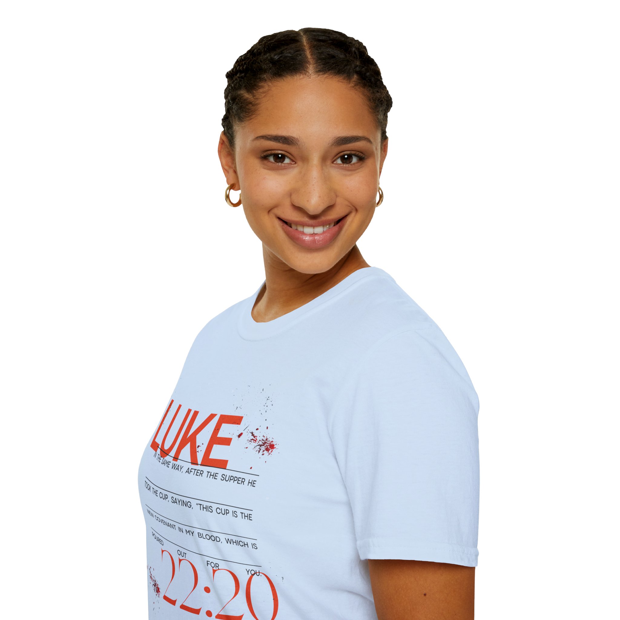 Luke 22:20 Unisex Soft Style Easter Christian T-Shirt - Image 54