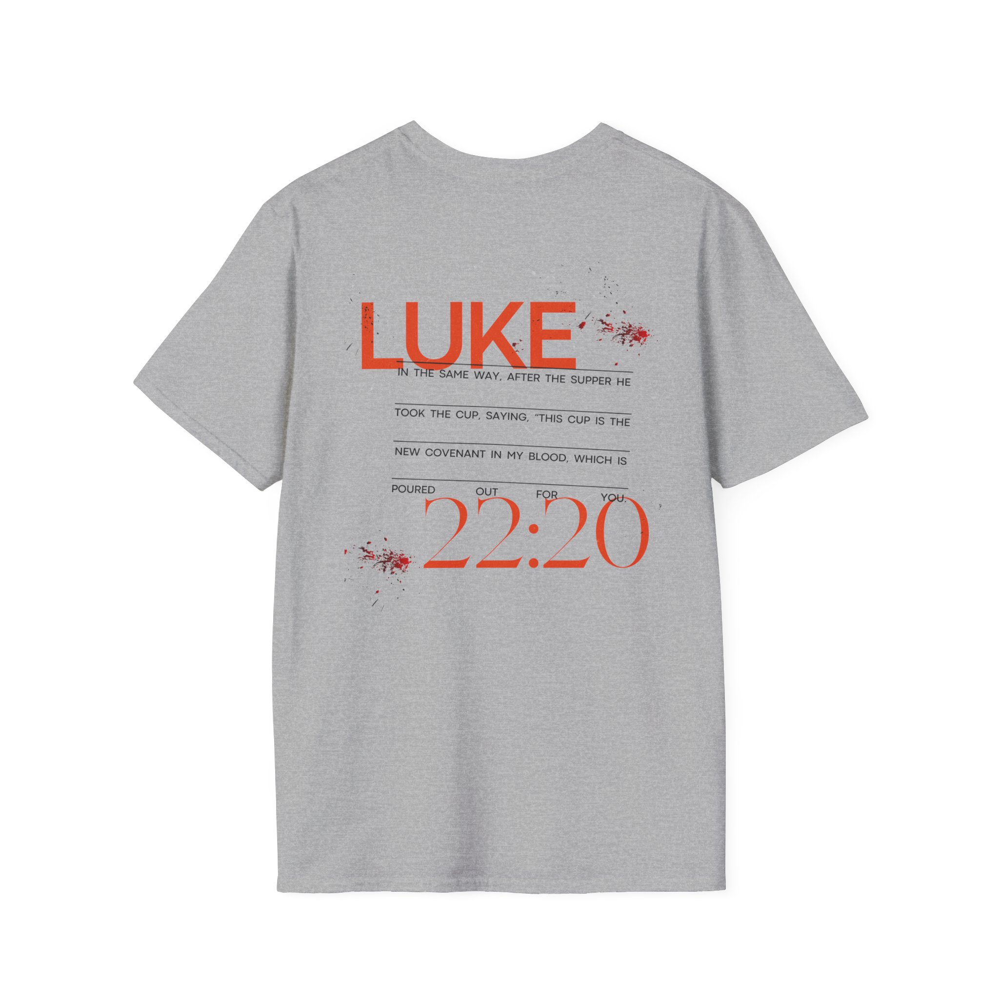Luke 22:20 Unisex Soft Style Easter Christian T-Shirt - Image 23