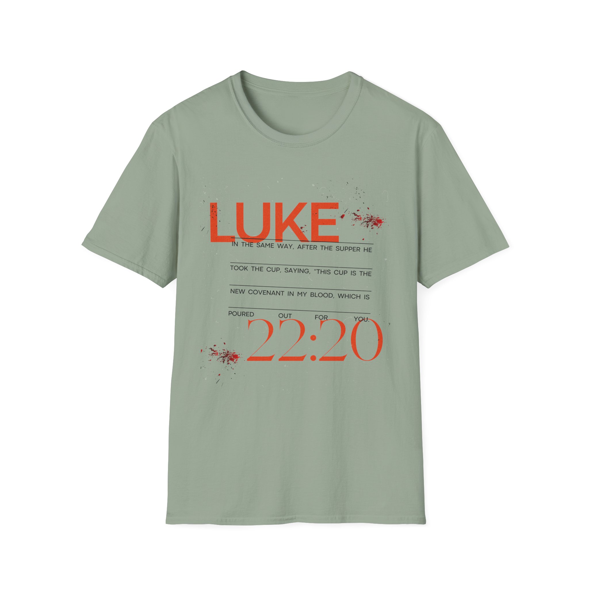 Luke 22:20 Unisex Soft Style Easter Christian T-Shirt - Image 36