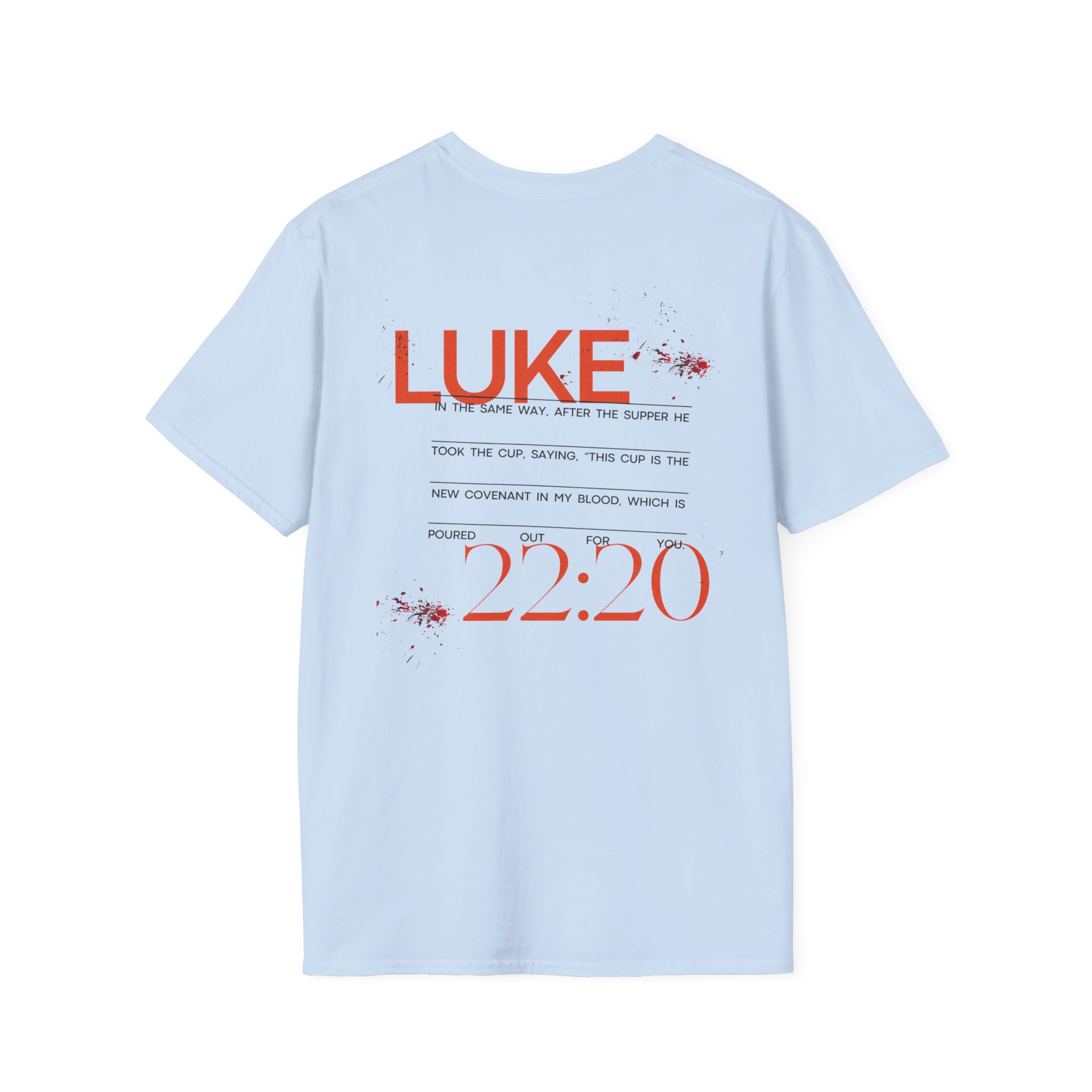 Luke 22:20 Unisex Soft Style Easter Christian T-Shirt - Image 51