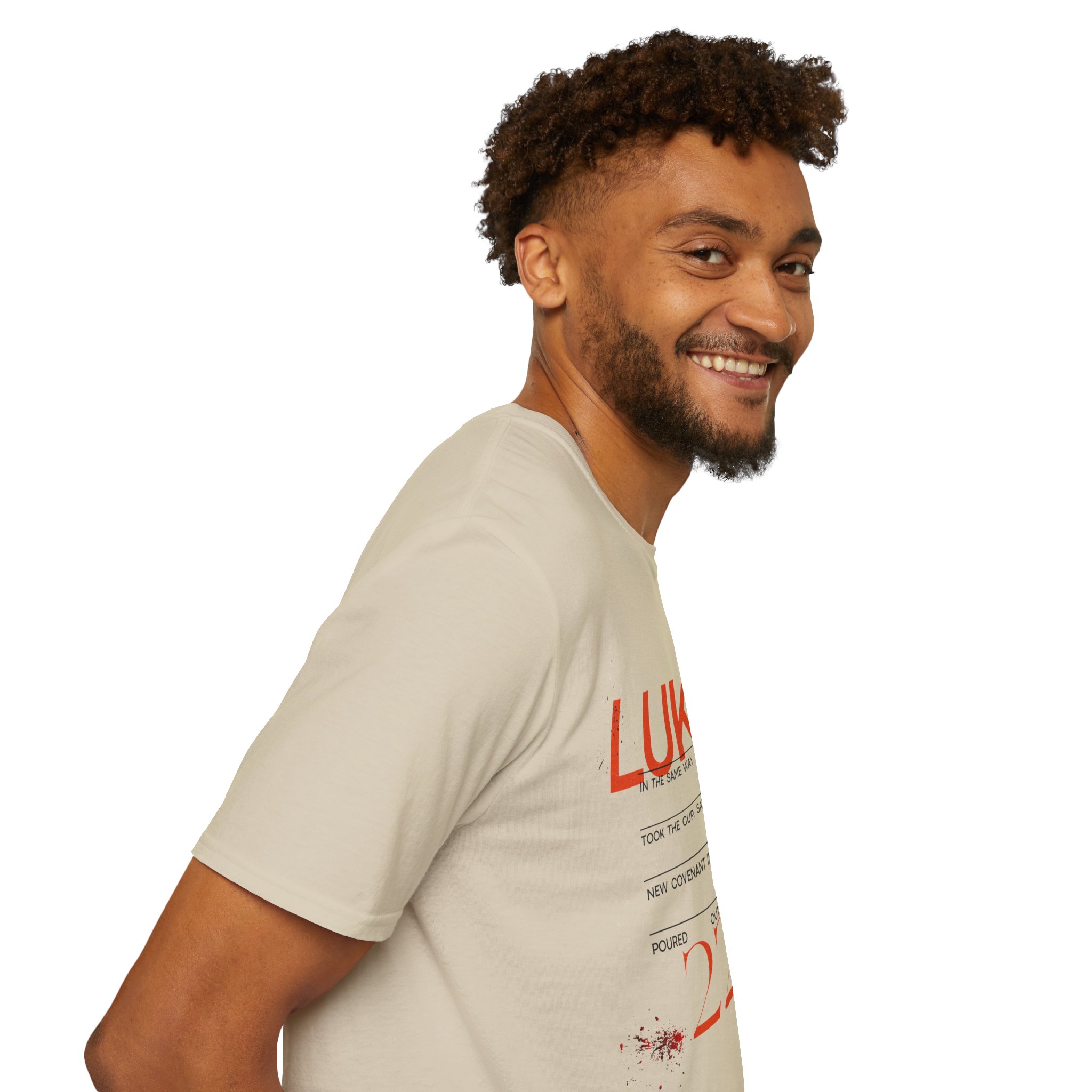 Luke 22:20 Unisex Soft Style Easter Christian T-Shirt - Image 21