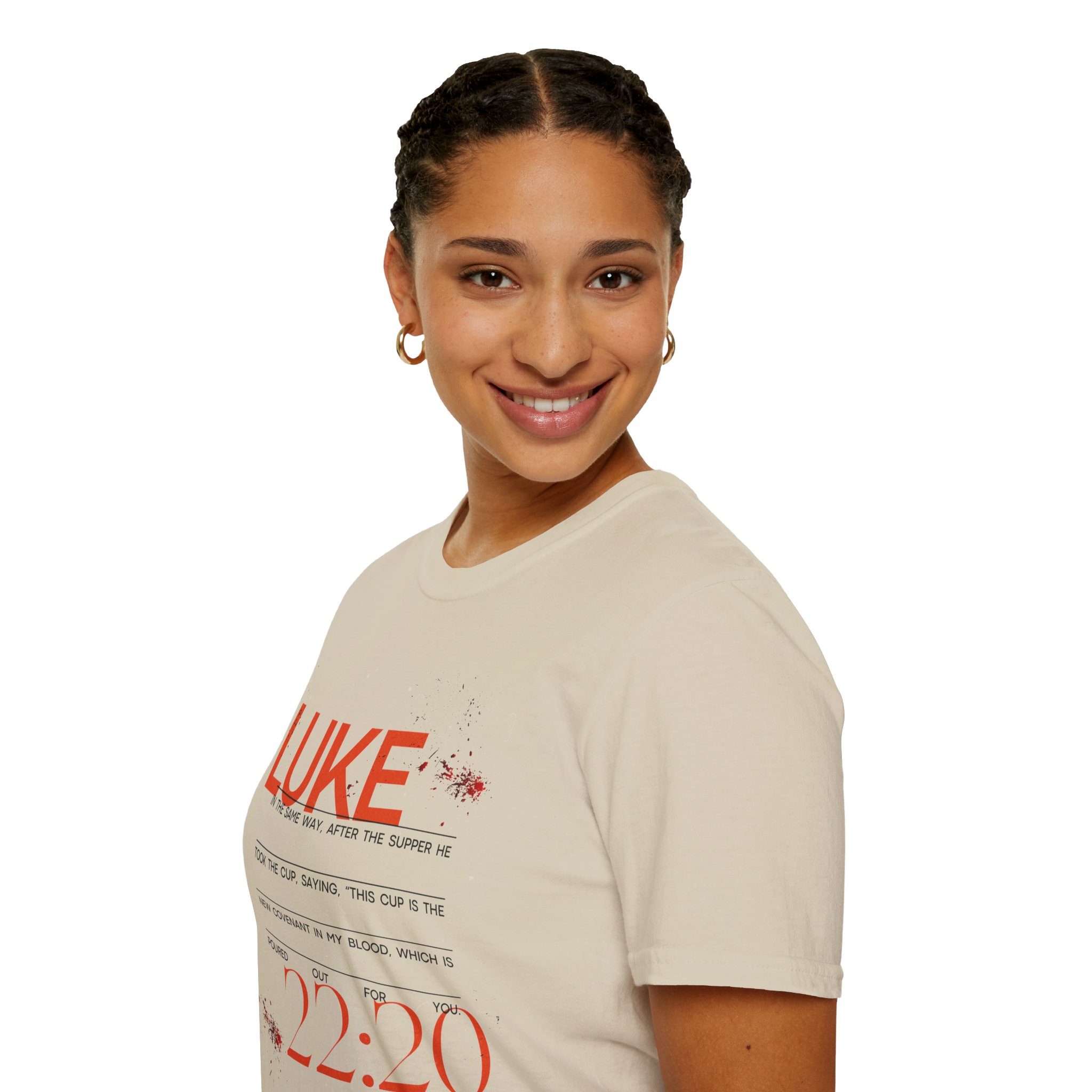 Luke 22:20 Unisex Soft Style Easter Christian T-Shirt - Image 19