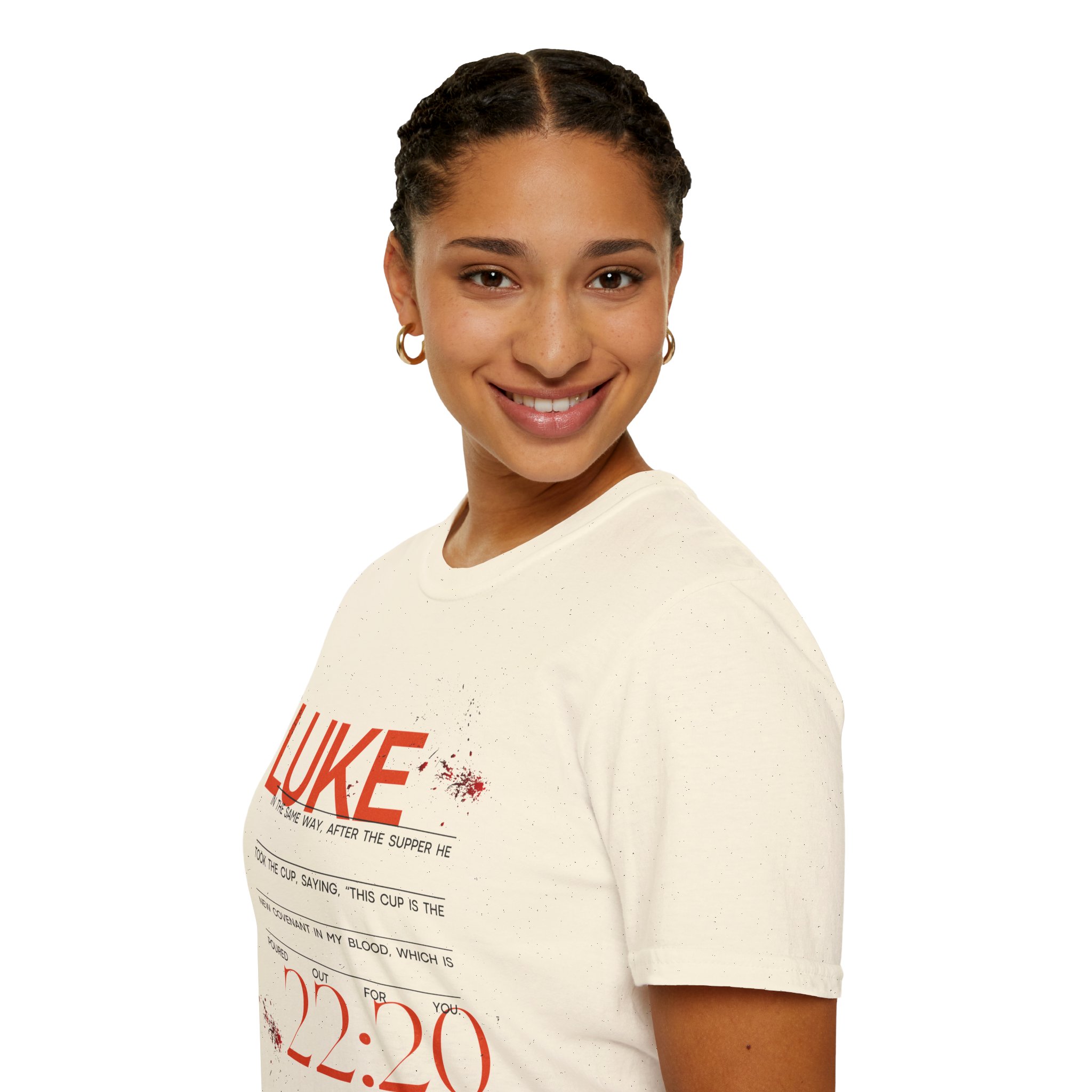 Luke 22:20 Unisex Soft Style Easter Christian T-Shirt - Image 33