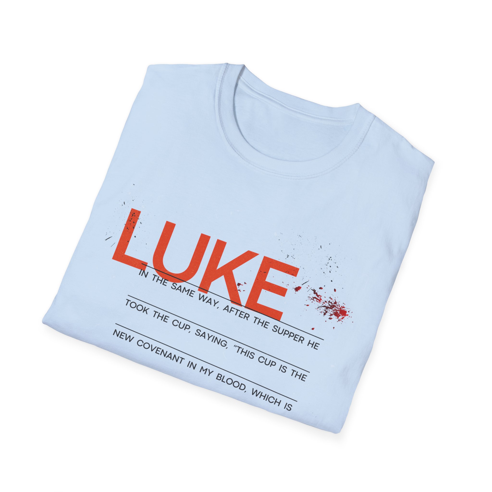 Luke 22:20 Unisex Soft Style Easter Christian T-Shirt - Image 53