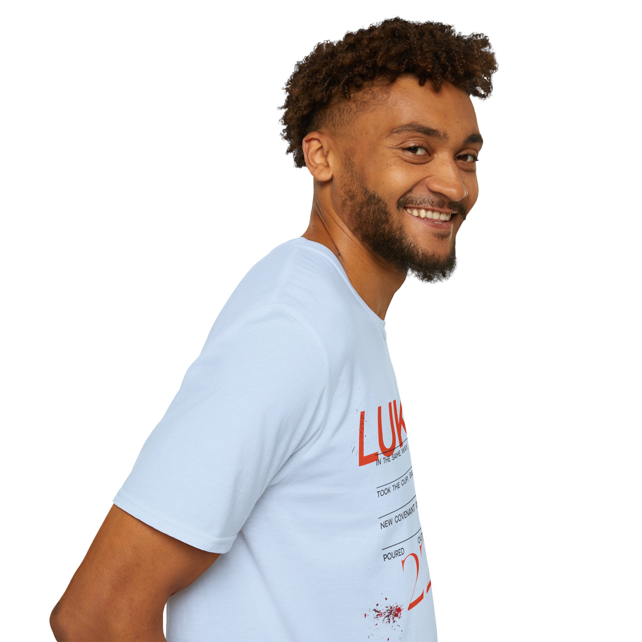 Luke 22:20 Unisex Soft Style Easter Christian T-Shirt - Image 55