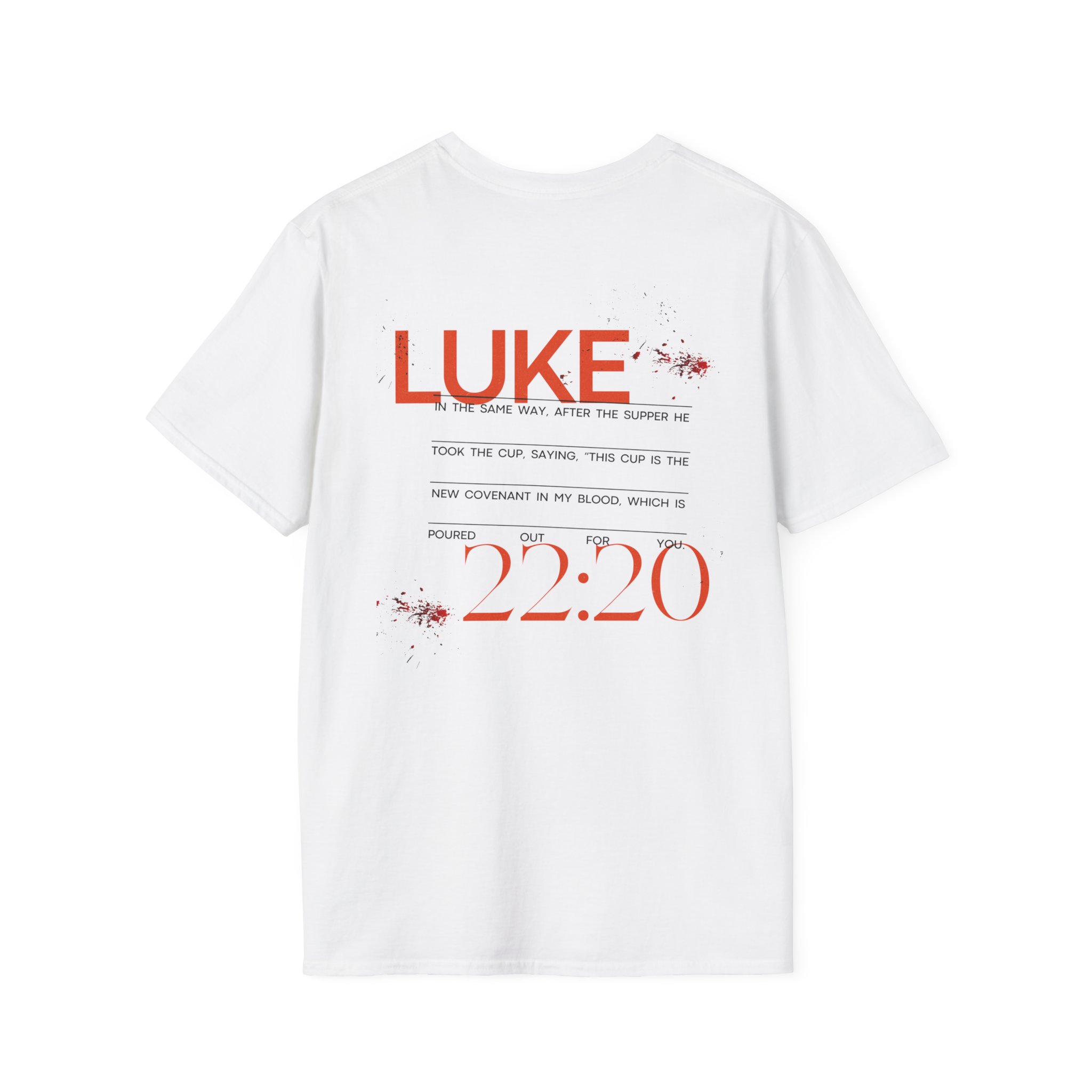 Luke 22:20 Unisex Soft Style Easter Christian T-Shirt - Image 9