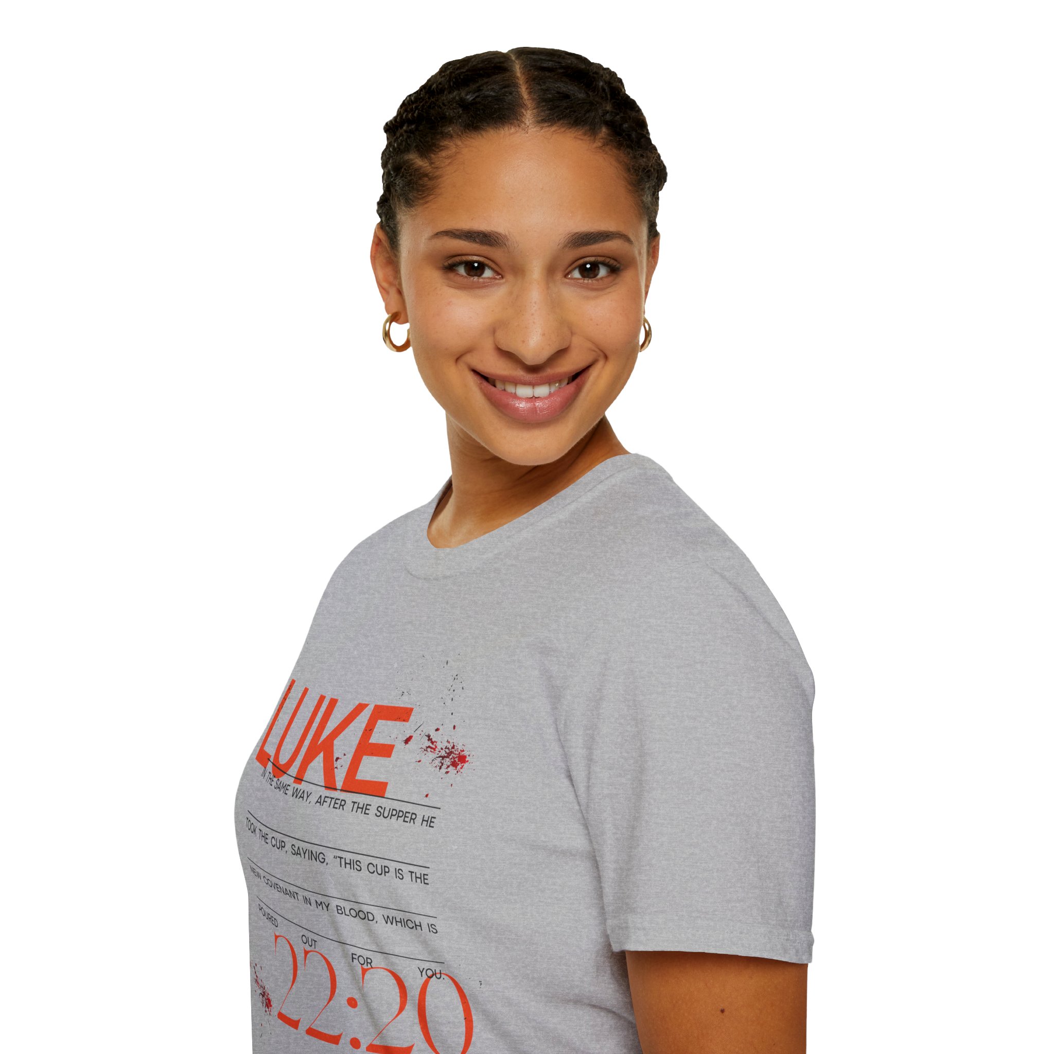 Luke 22:20 Unisex Soft Style Easter Christian T-Shirt - Image 26