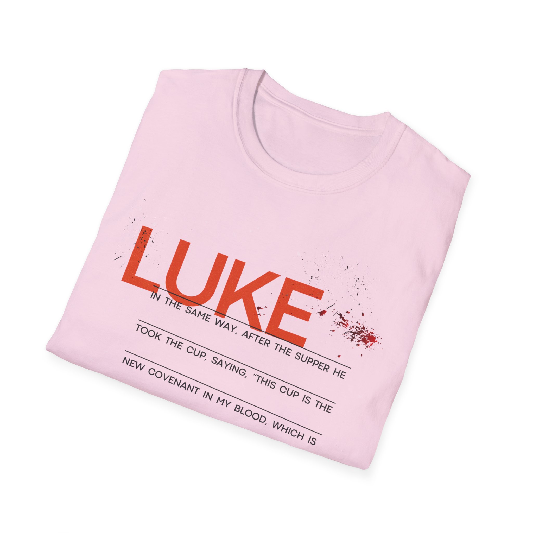 Luke 22:20 Unisex Soft Style Easter Christian T-Shirt - Image 60