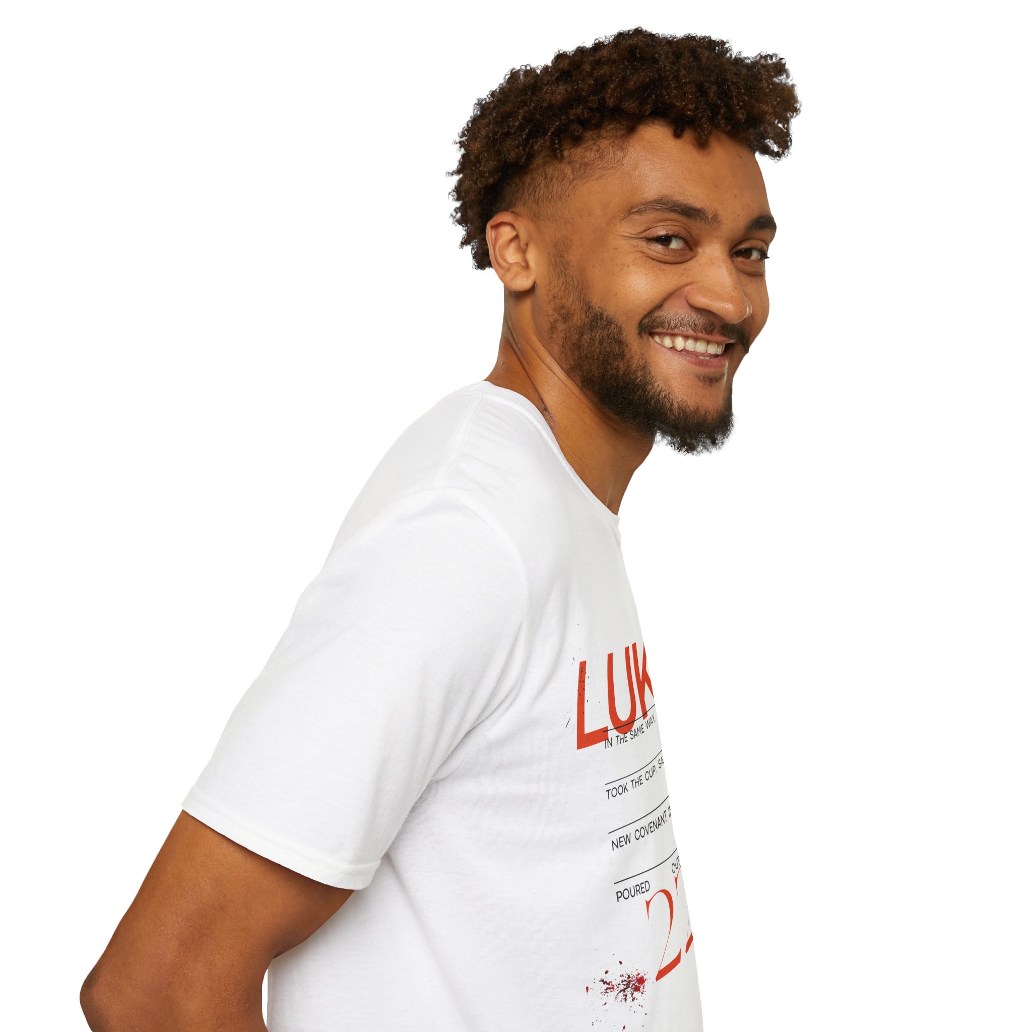 Luke 22:20 Unisex Soft Style Easter Christian T-Shirt - Image 14