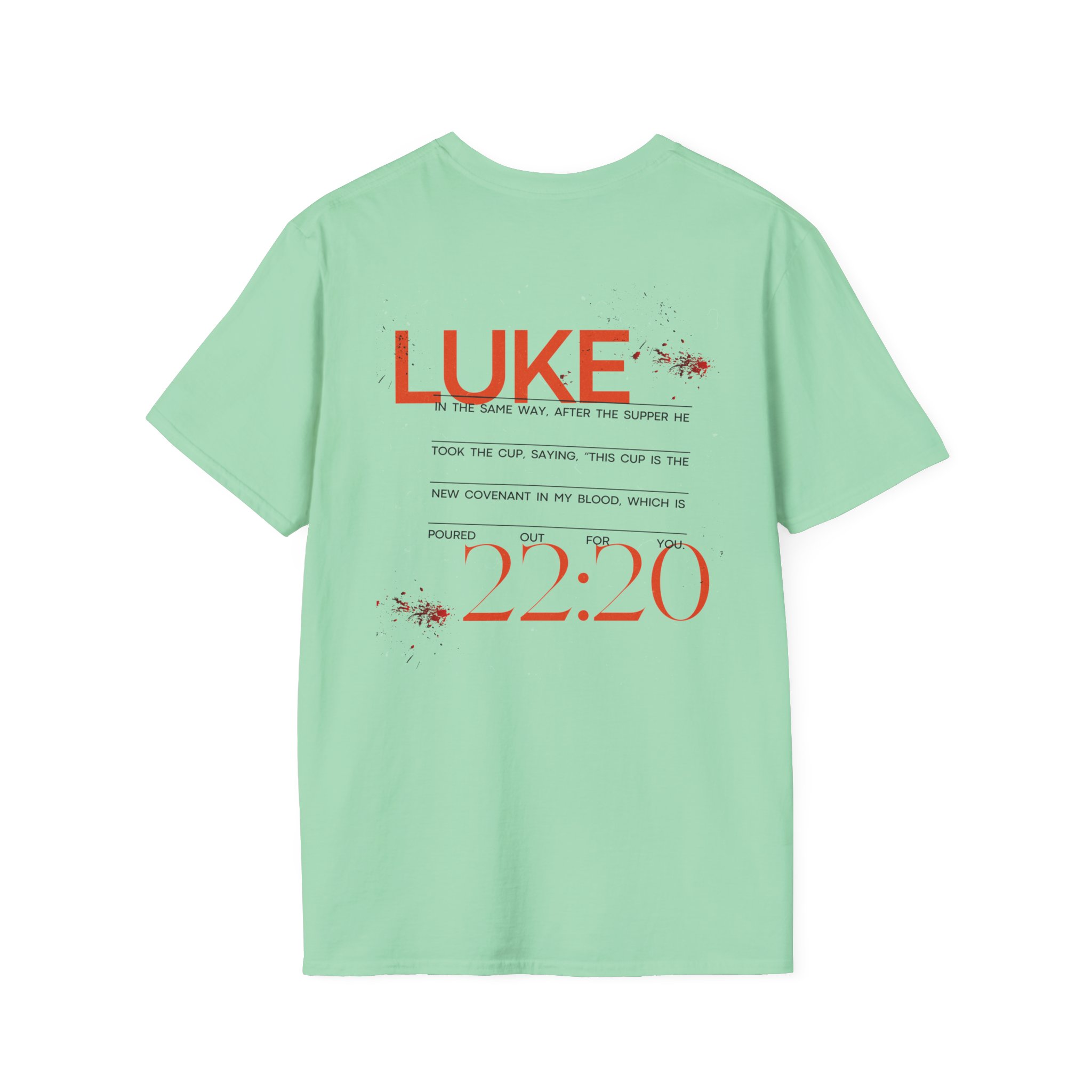 Luke 22:20 Unisex Soft Style Easter Christian T-Shirt - Image 44