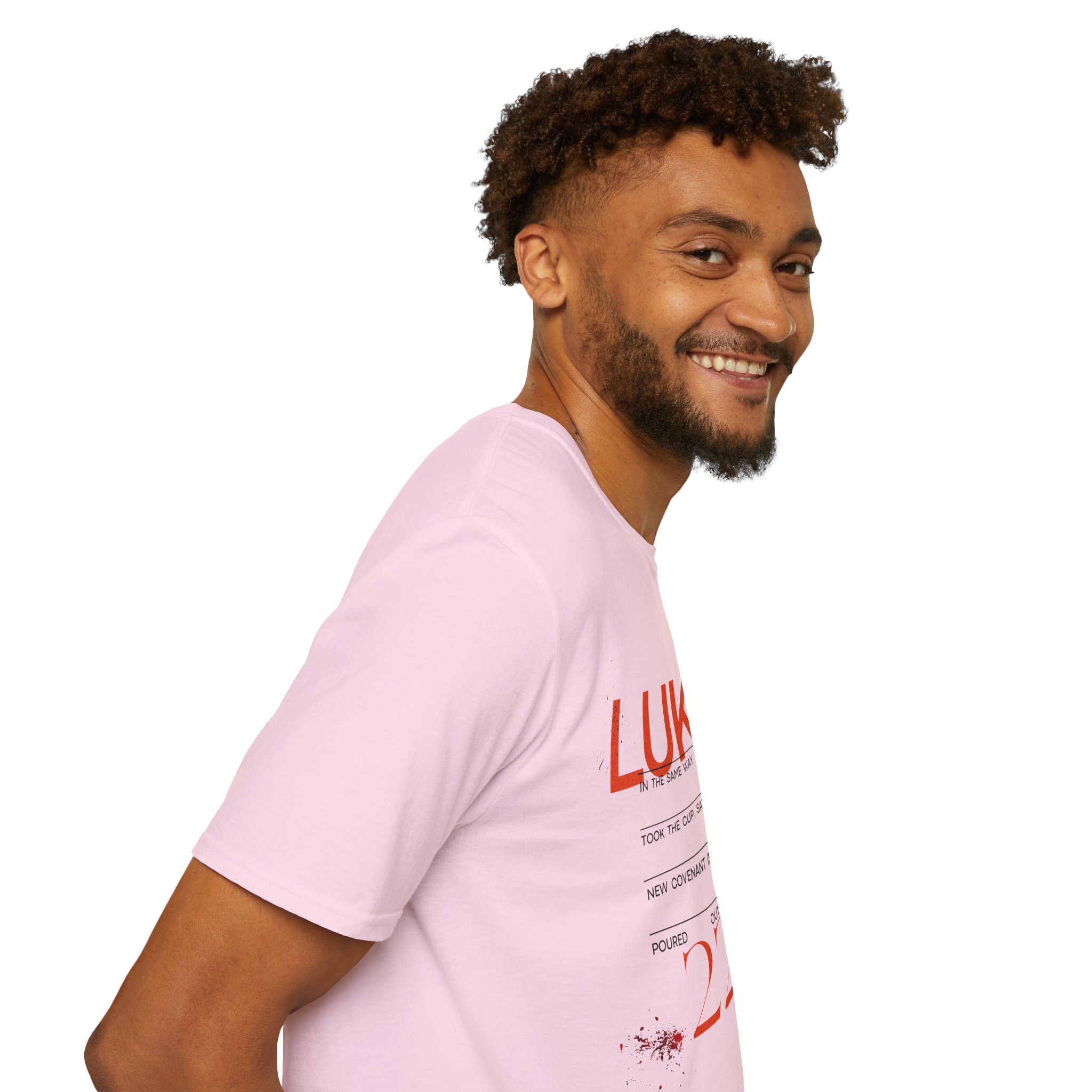 Luke 22:20 Unisex Soft Style Easter Christian T-Shirt - Image 62