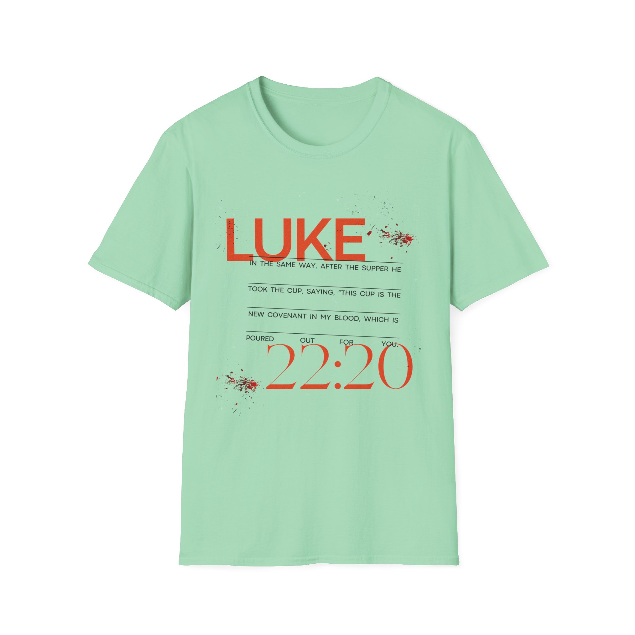 Luke 22:20 Unisex Soft Style Easter Christian T-Shirt - Image 43