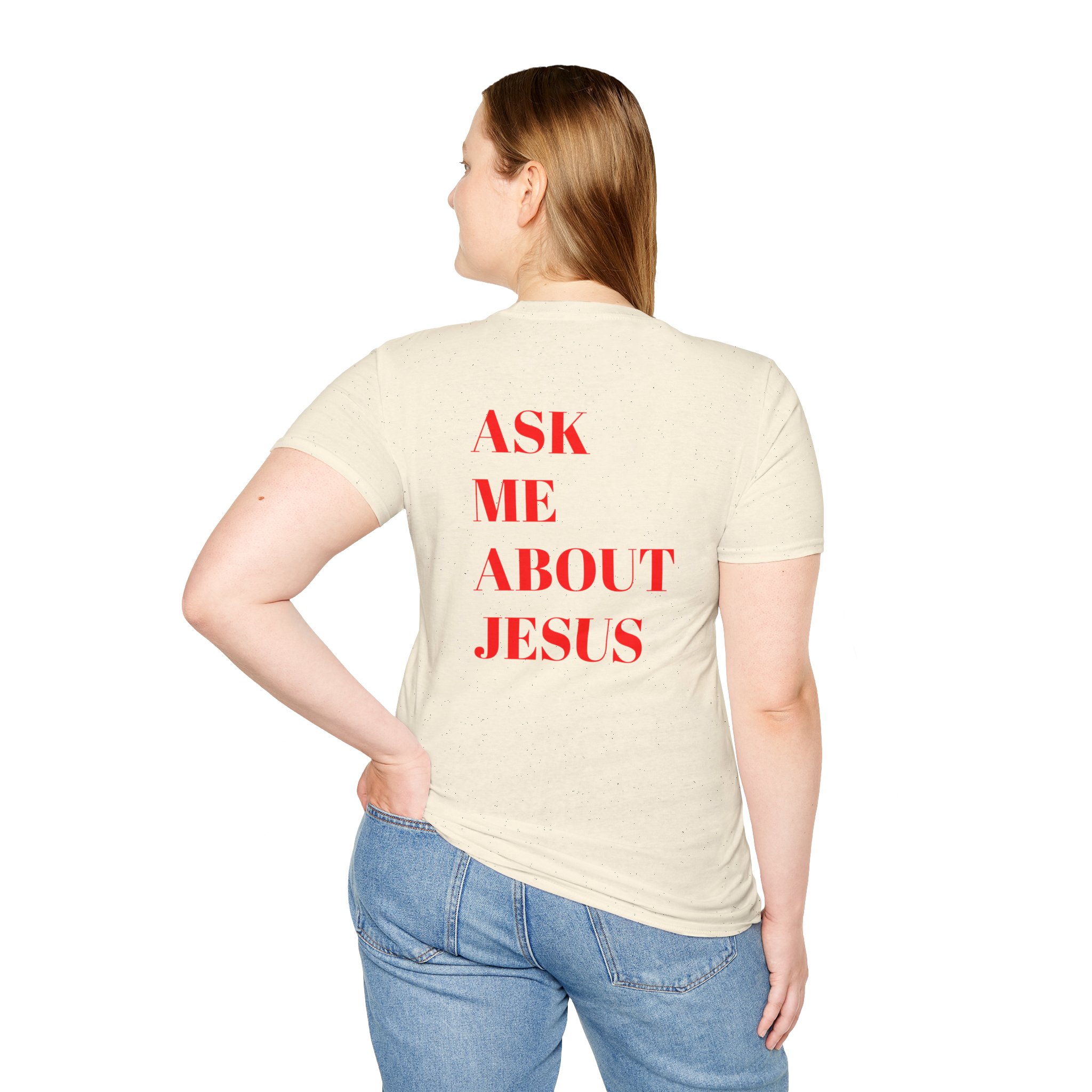 Ask Me About Jesus Unisex Softstyle T-Shirt - Image 41