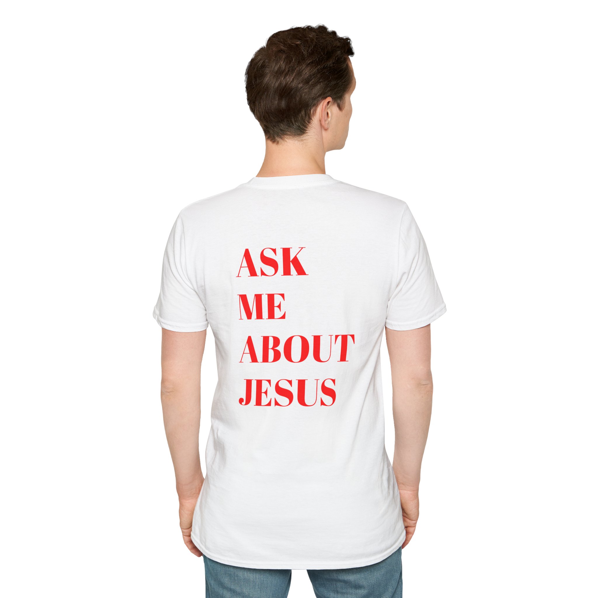 Ask Me About Jesus Unisex Softstyle T-Shirt - Image 18