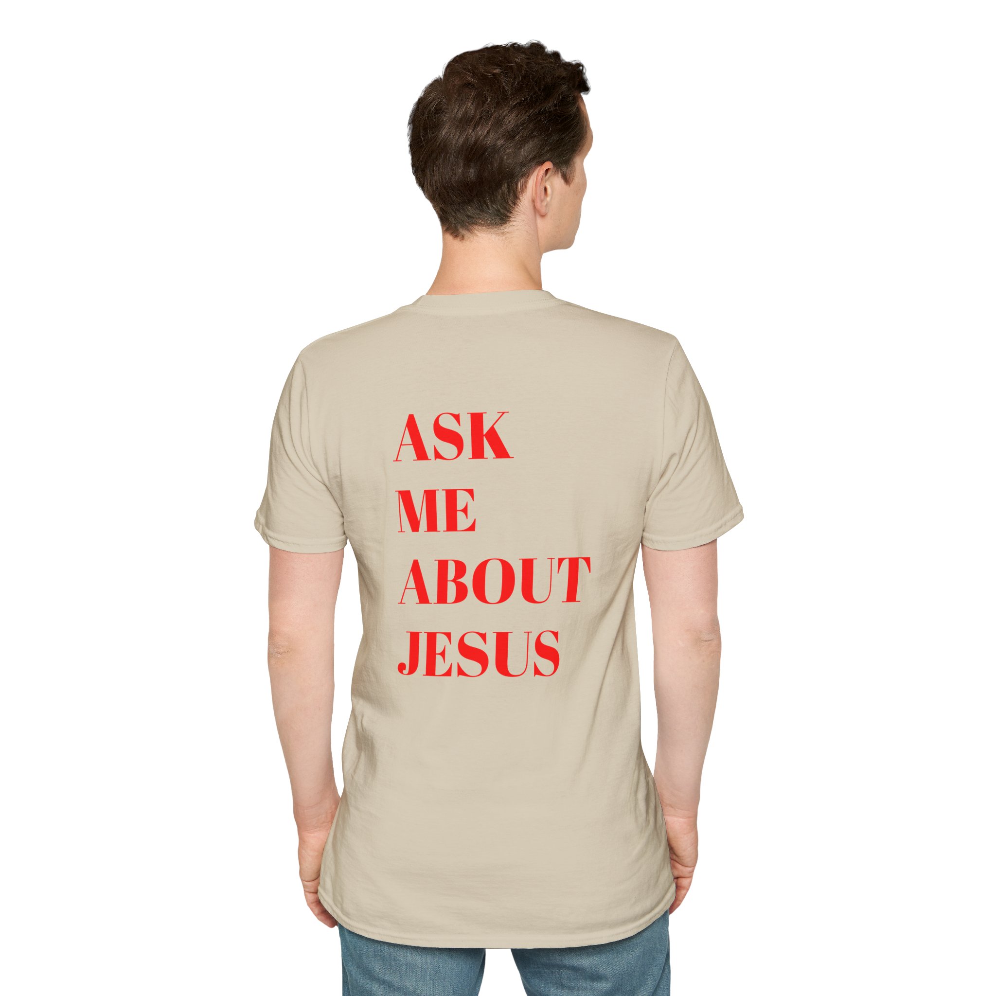 Ask Me About Jesus Unisex Softstyle T-Shirt - Image 7
