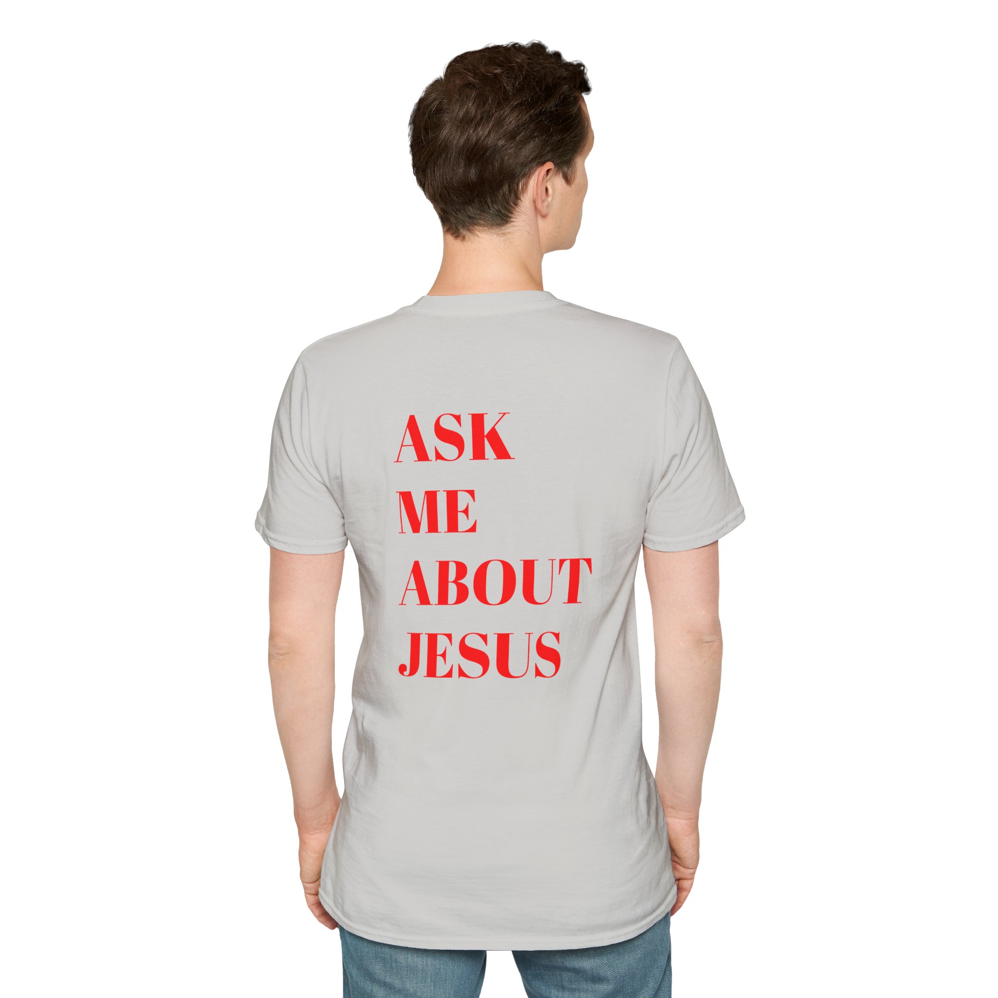 Ask Me About Jesus Unisex Softstyle T-Shirt - Image 31