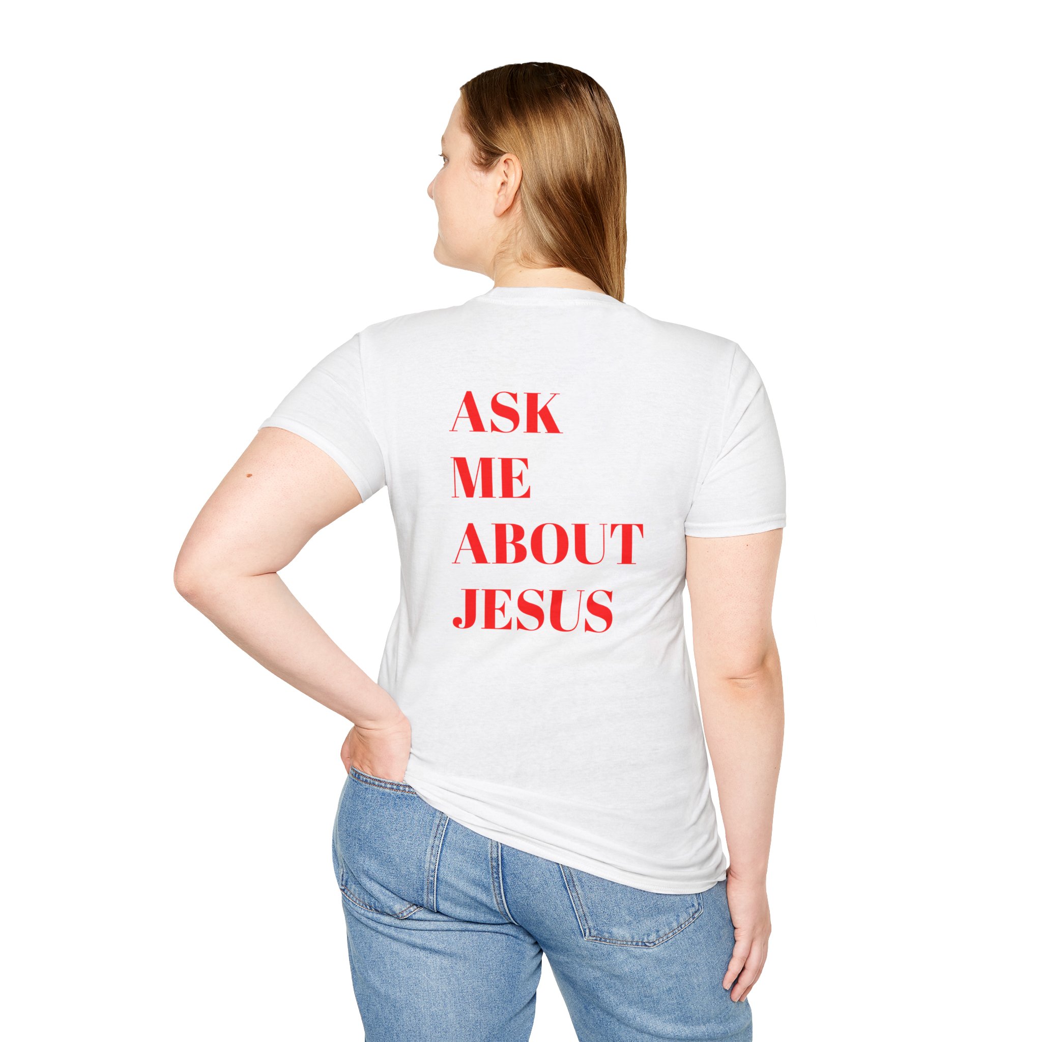 Ask Me About Jesus Unisex Softstyle T-Shirt - Image 17