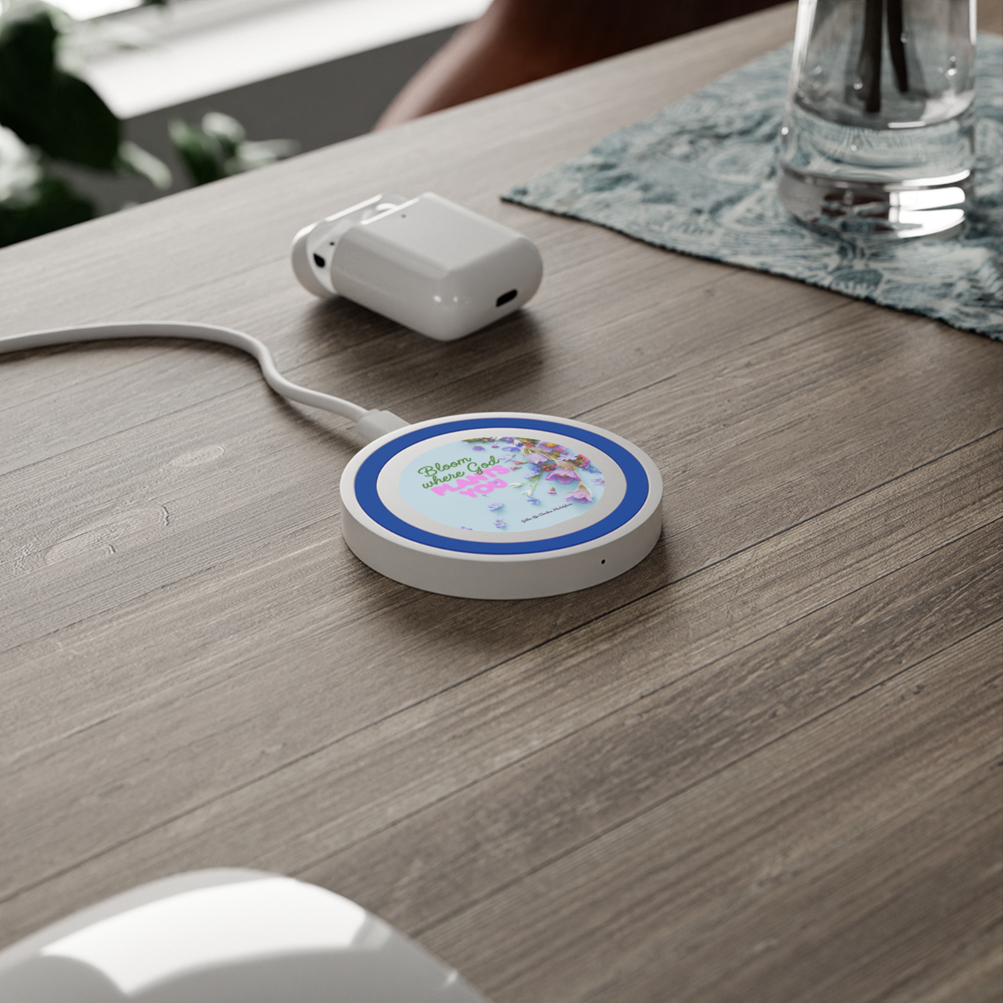 Bloom Where God Plants You Quake Wireless Charging Pad - Image 7
