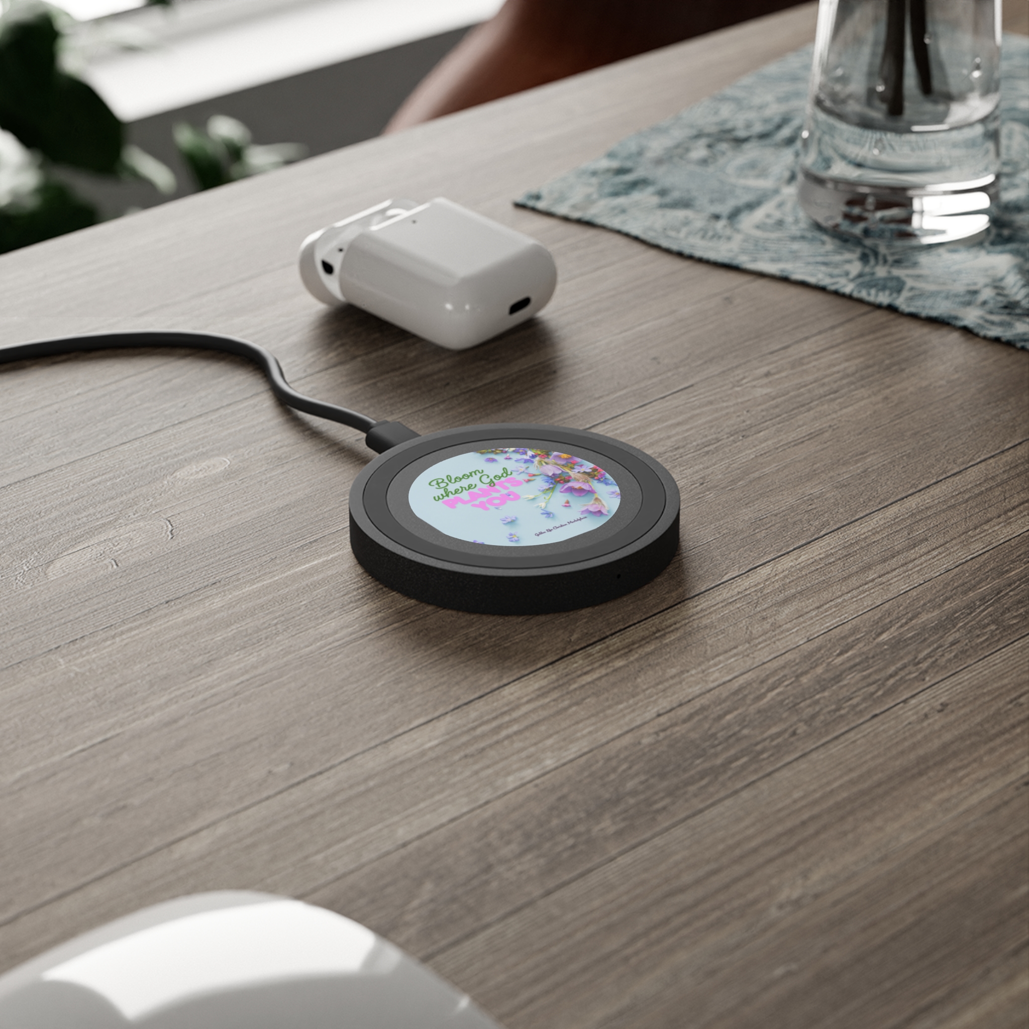 Bloom Where God Plants You Quake Wireless Charging Pad - Image 15