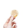 From My Hands To Your Heart – Round Sticker Roll for Small Christian Business Packaging