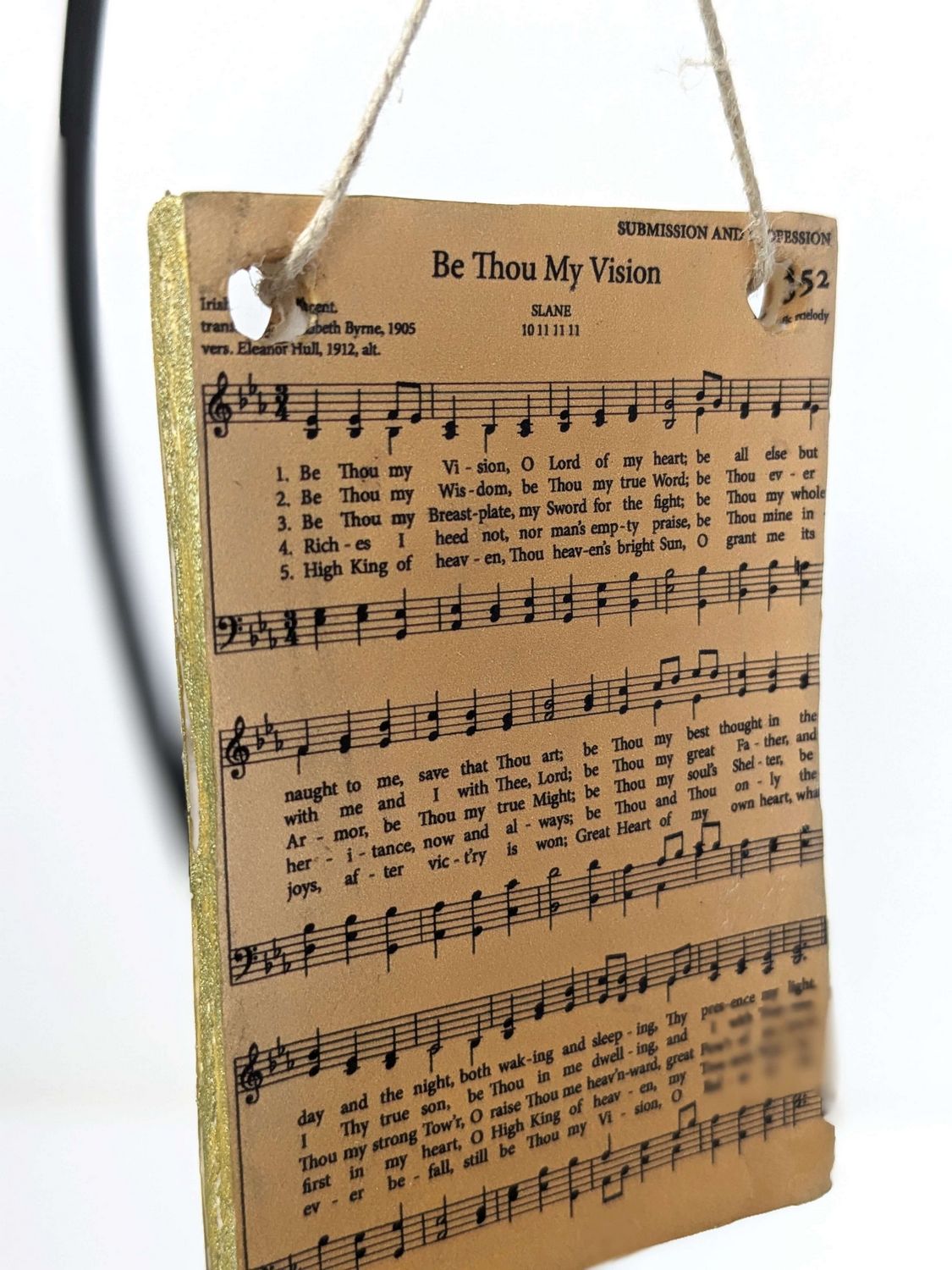 Be Thou My Vision Vintage Style Hymn Ornament