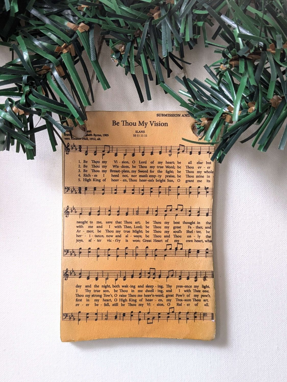 Be Thou My Vision Vintage Style Hymn Ornament - Image 5