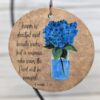 Proverbs 31 Blue Hydrangea Keepsake Ornament for Women