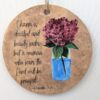 Proverbs 31 Pink Hydrangea Keepsake Ornament for Women