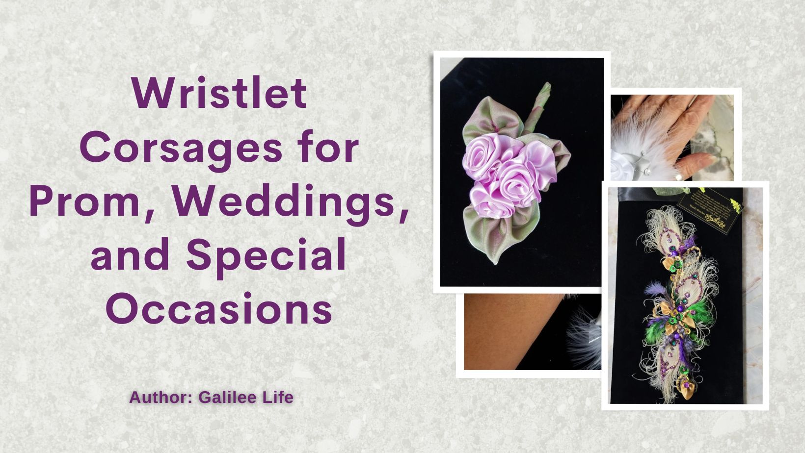 Wristlet Corsages for Prom, Weddings, and Special Occasions