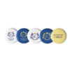Set of pin buttons
