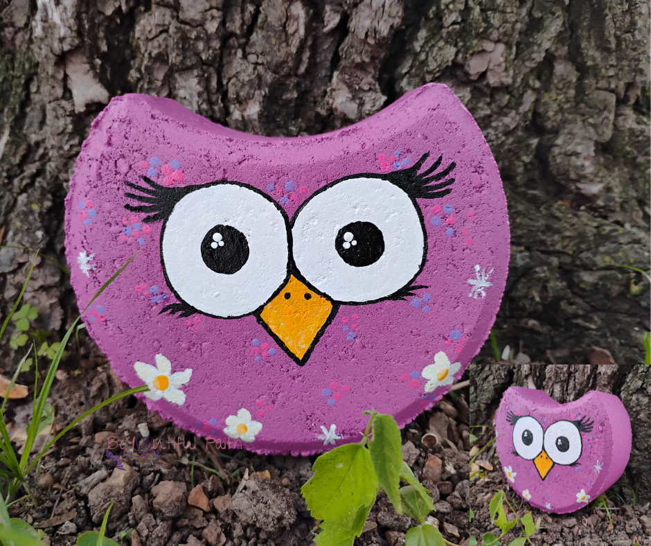 Handpainted Owl Paver