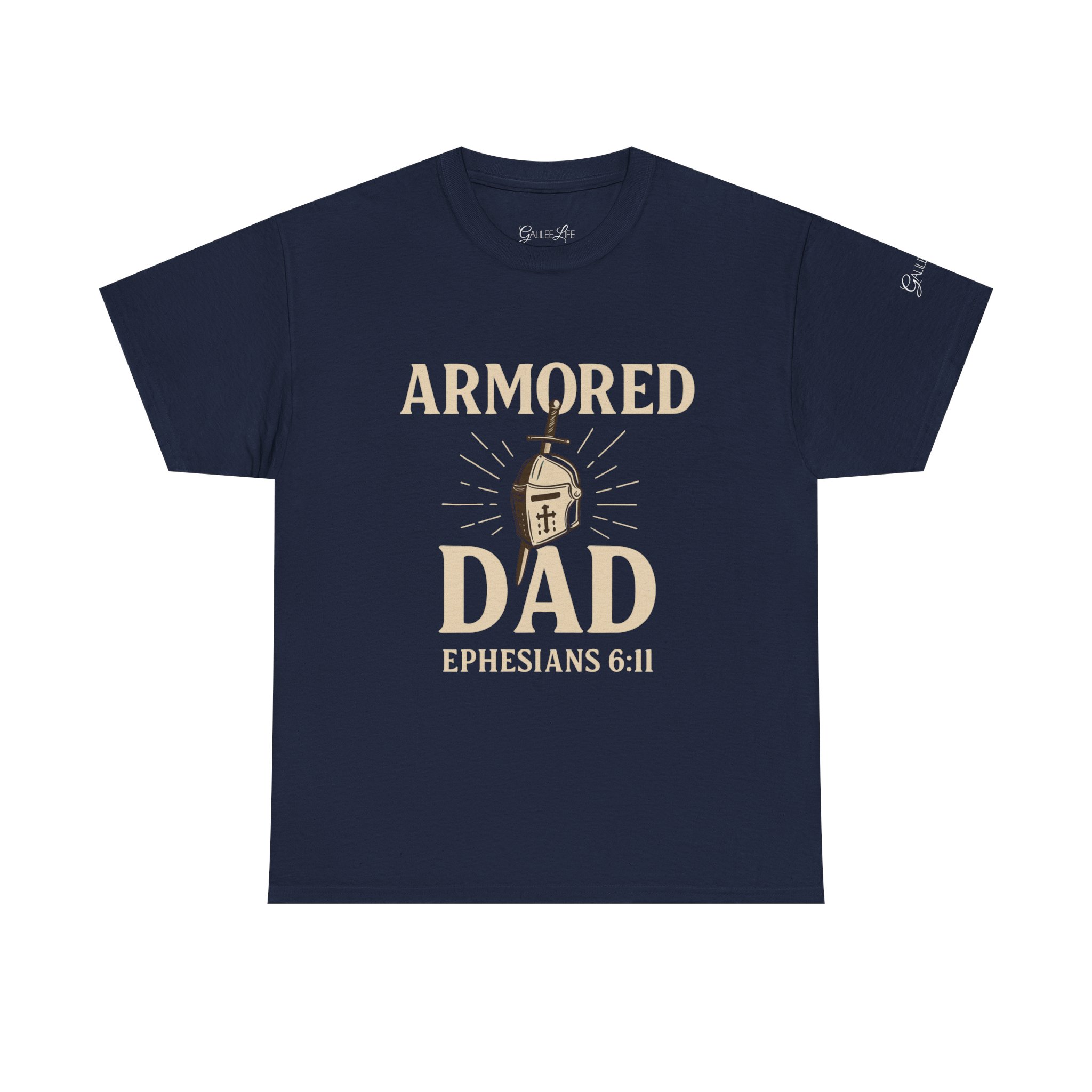 Personalized Armored Dad – Unisex Heavy Cotton Tee - Image 61