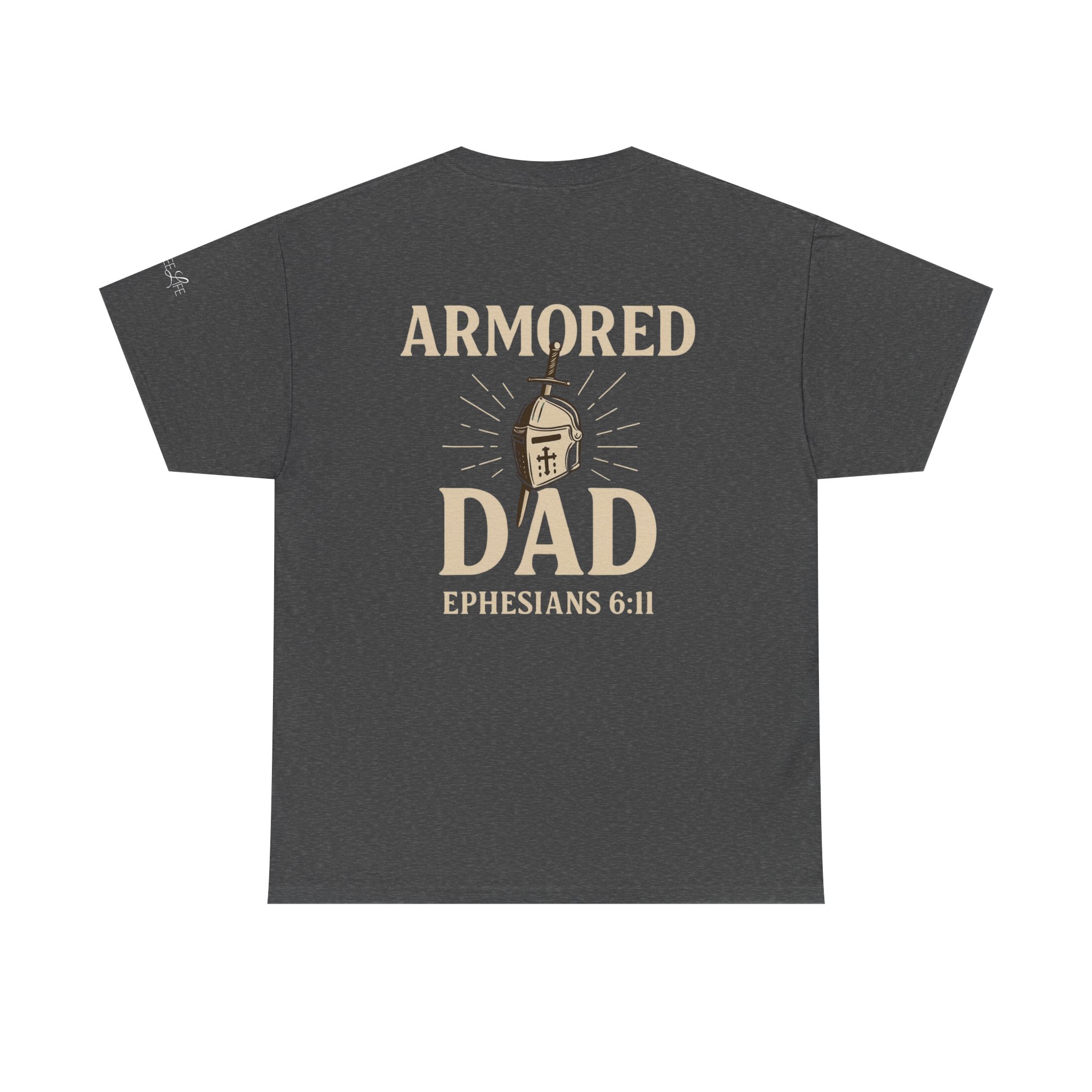 Personalized Armored Dad – Unisex Heavy Cotton Tee - Image 34