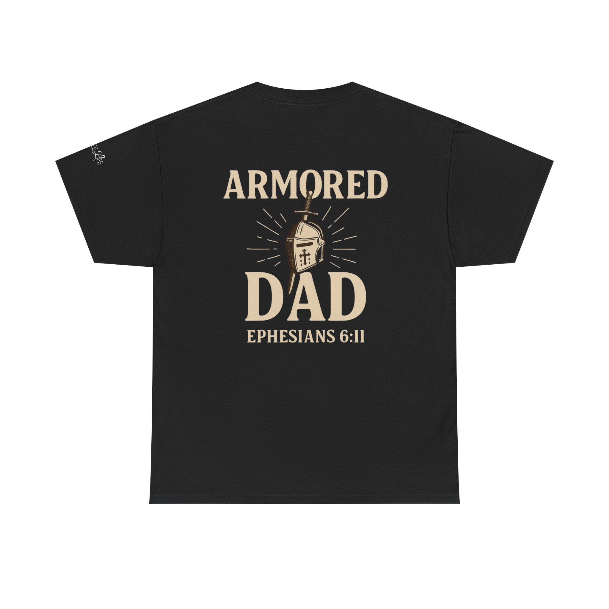 Personalized Armored Dad – Unisex Heavy Cotton Tee - Image 18