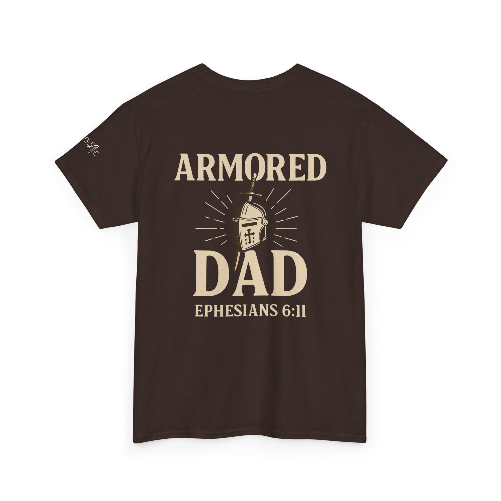 Personalized Armored Dad – Unisex Heavy Cotton Tee - Image 32