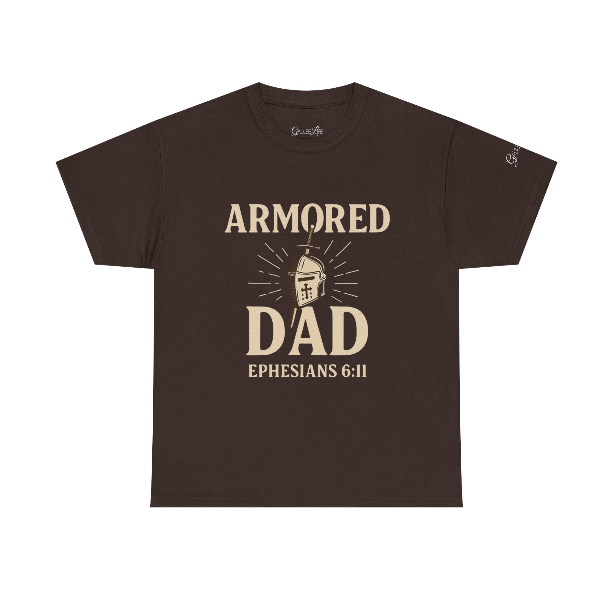 Personalized Armored Dad – Unisex Heavy Cotton Tee - Image 29