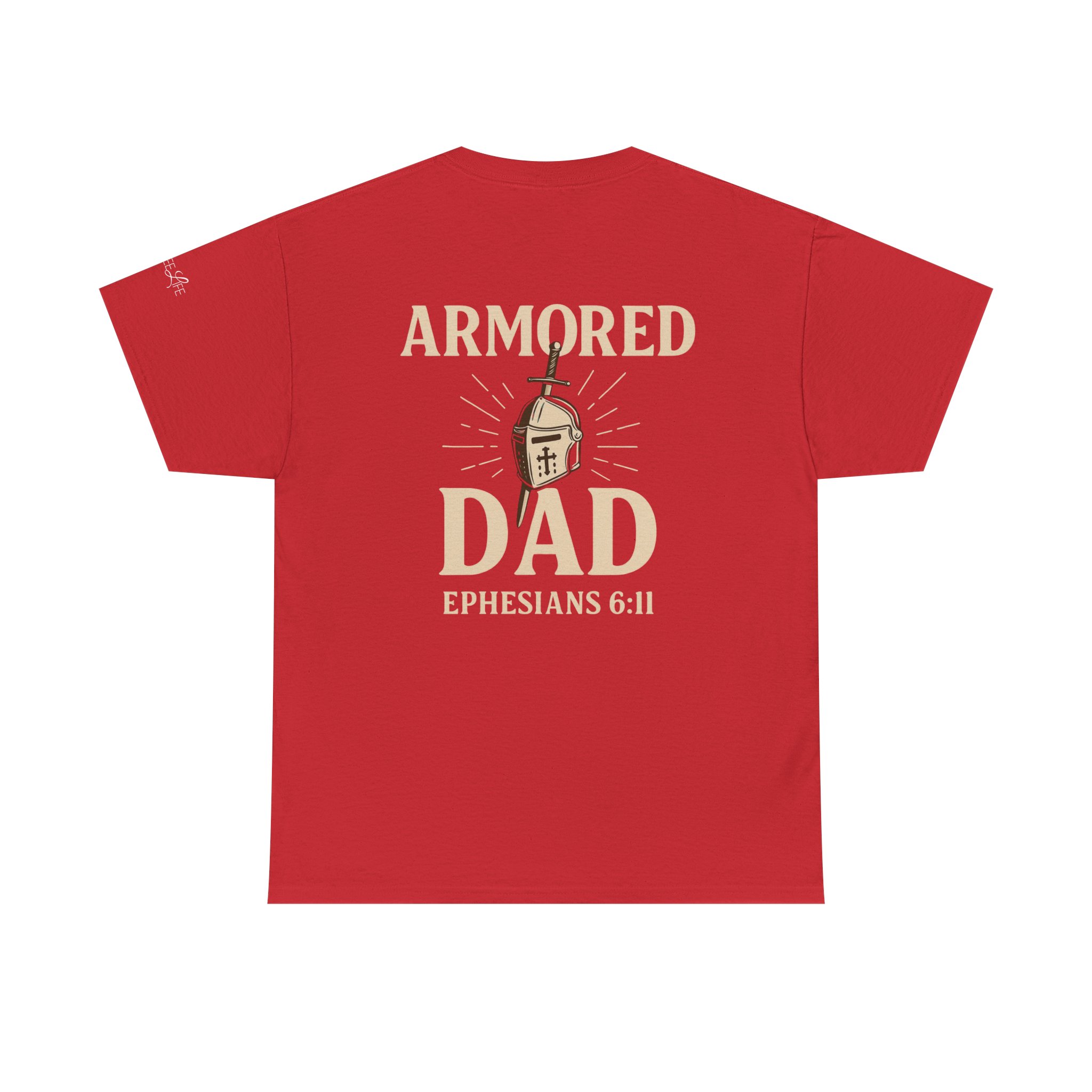 Personalized Armored Dad – Unisex Heavy Cotton Tee - Image 50