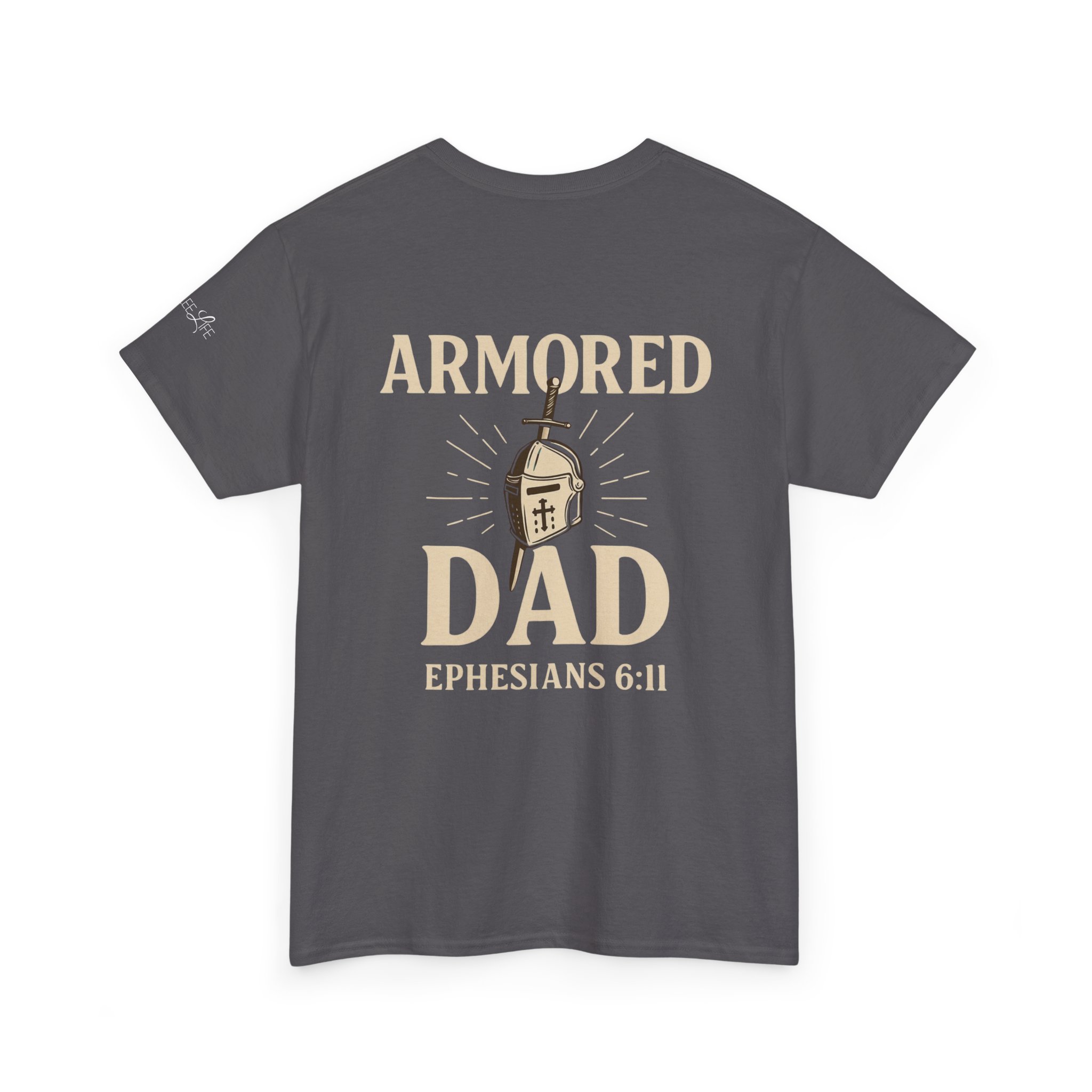 Personalized Armored Dad – Unisex Heavy Cotton Tee - Image 40