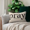 Personalized Pray Without Ceasing – Spun Polyester Lumbar Pillow