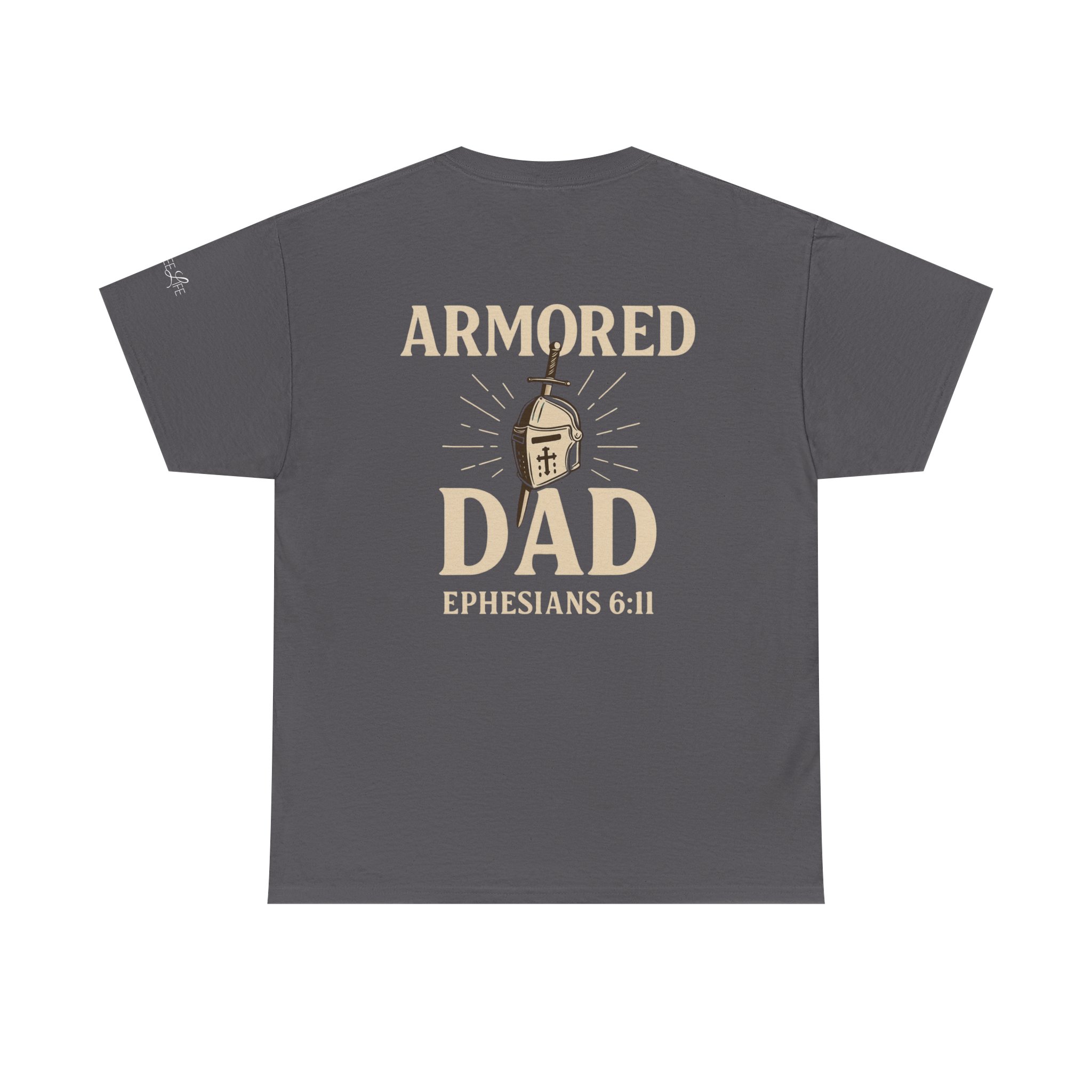 Personalized Armored Dad – Unisex Heavy Cotton Tee - Image 38