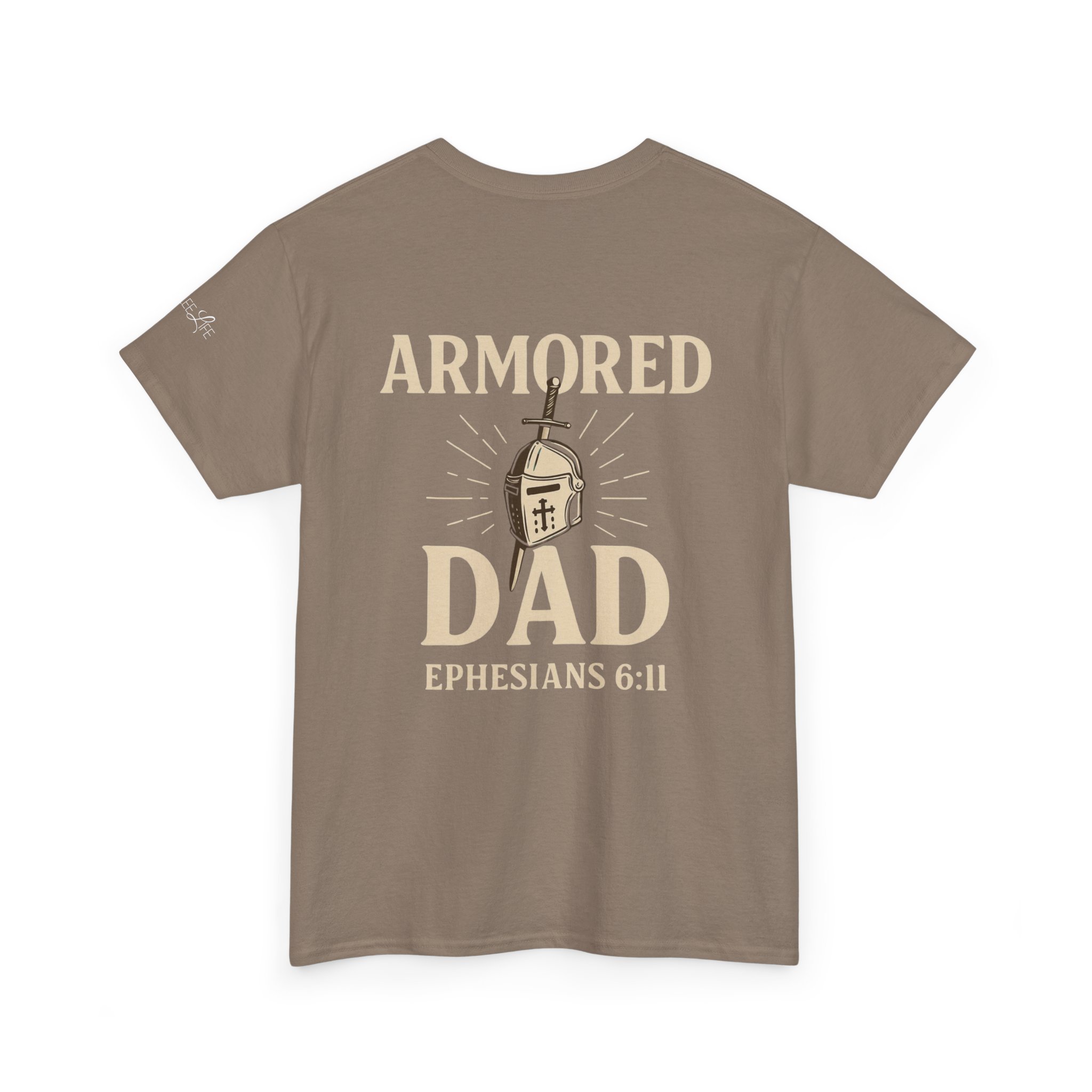 Personalized Armored Dad – Unisex Heavy Cotton Tee - Image 24